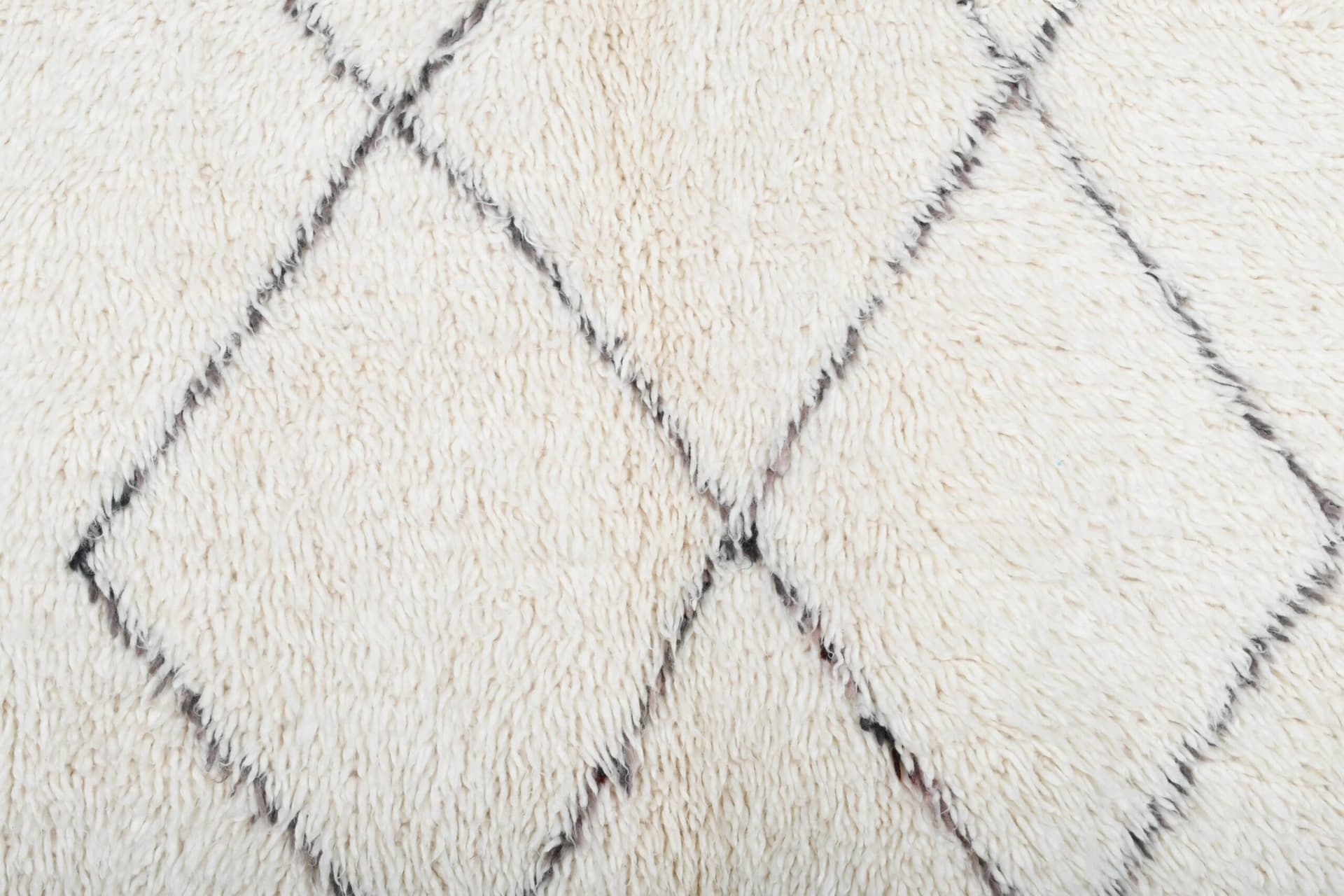 Alfombra Marroquí Hecha a Mano de Lana 5x7 - Alfombra de Área Boho Minimalista en Marfil Neutro para Sala de Estar Dormitorio - Beni Ourain - Image 4