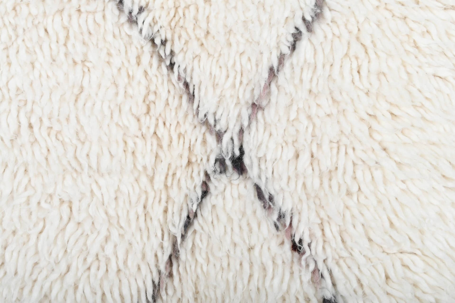 Alfombra Marroquí Hecha a Mano de Lana 5x7 - Alfombra de Área Boho Minimalista en Marfil Neutro para Sala de Estar Dormitorio - Beni Ourain - Image 6