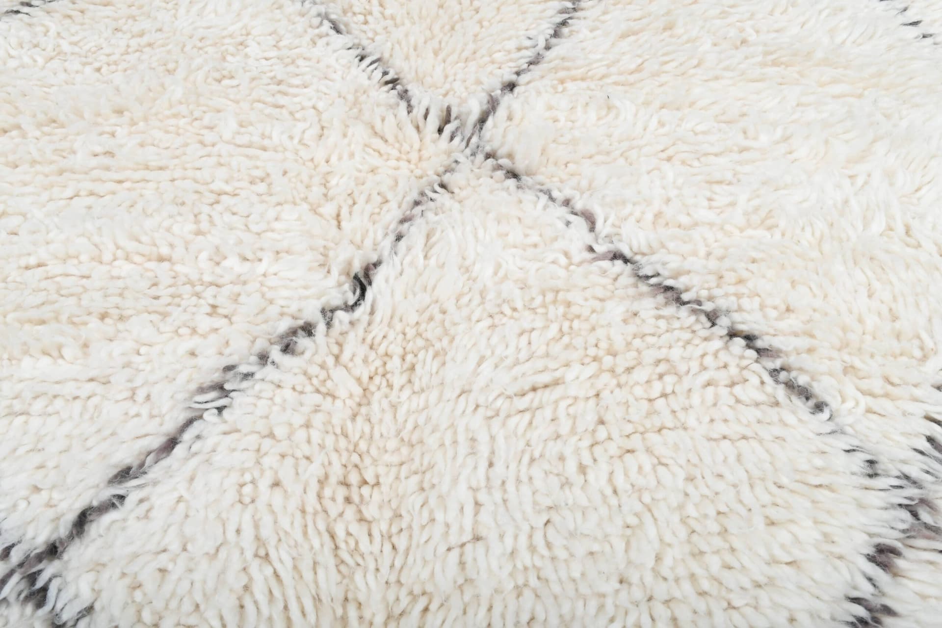 Alfombra Marroquí Hecha a Mano de Lana 5x7 - Alfombra de Área Boho Minimalista en Marfil Neutro para Sala de Estar Dormitorio - Beni Ourain - Image 8