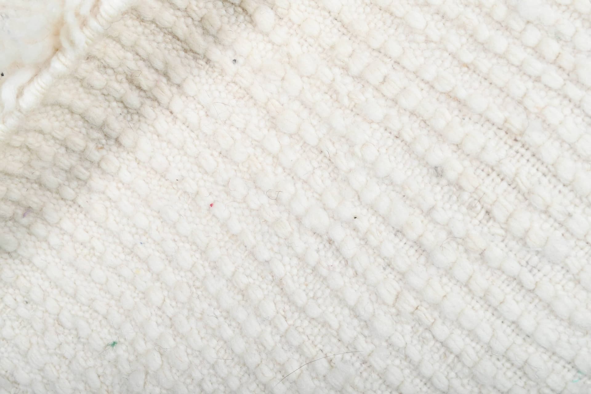 Moroccan Rug Handmade Wool 3x5 - Ivory Black Minimalist Boho Area Rug for Living Room Bedroom - Beni Ourain - Image 11