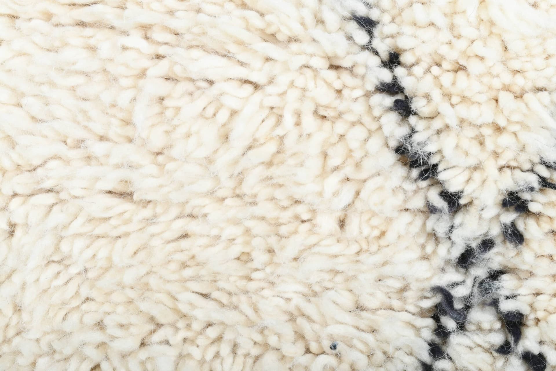 Alfombra Marroquí Hecha a Mano de Lana 2x4 - Alfombra de Área Boho Minimalista en Marfil Neutro para Dormitorio Entrada Beni Ourain - Image 5