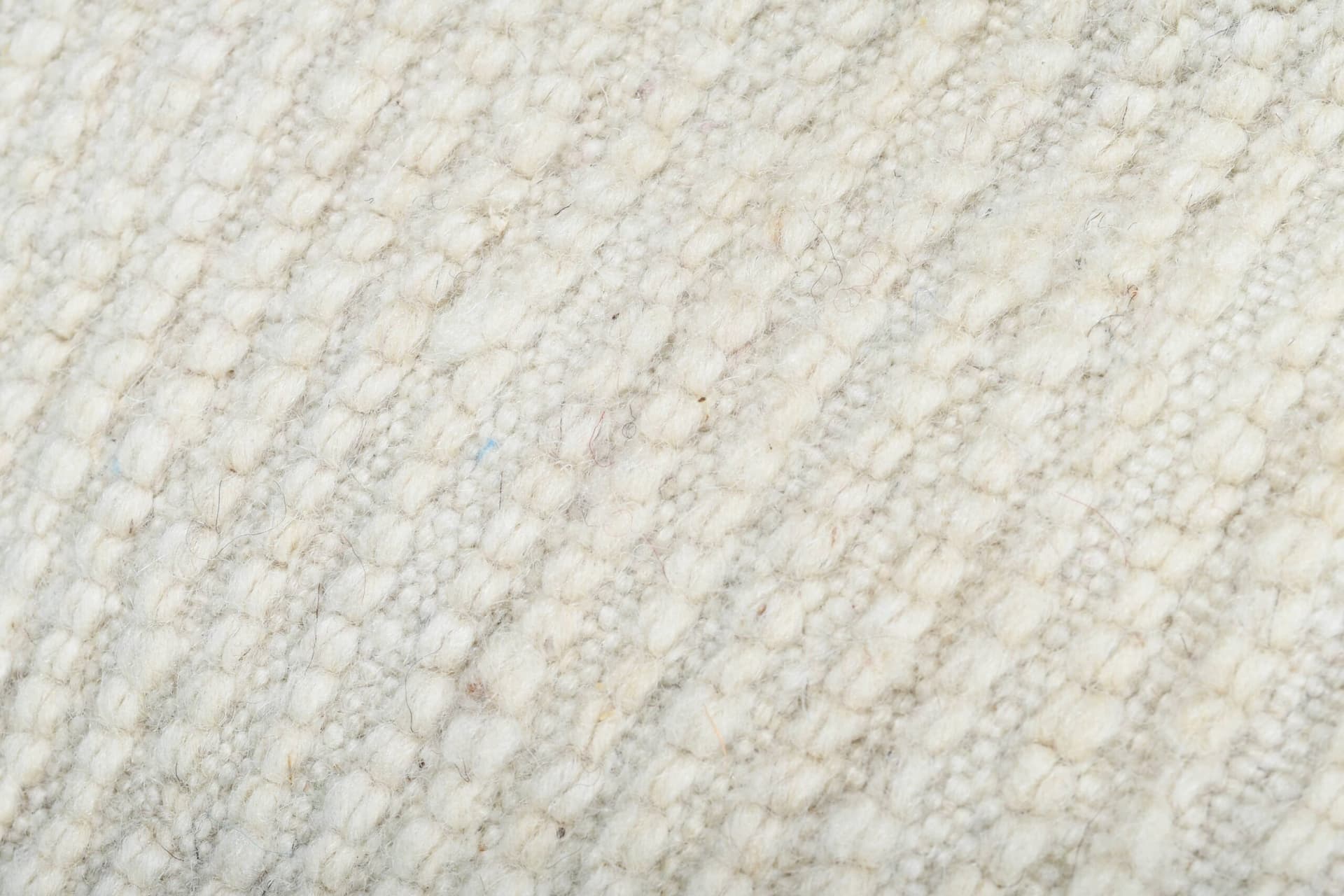 Alfombra Marroquí Hecha a Mano de Lana 2x4 - Alfombra de Área Boho Minimalista en Marfil Neutro para Dormitorio Entrada Beni Ourain - Image 11