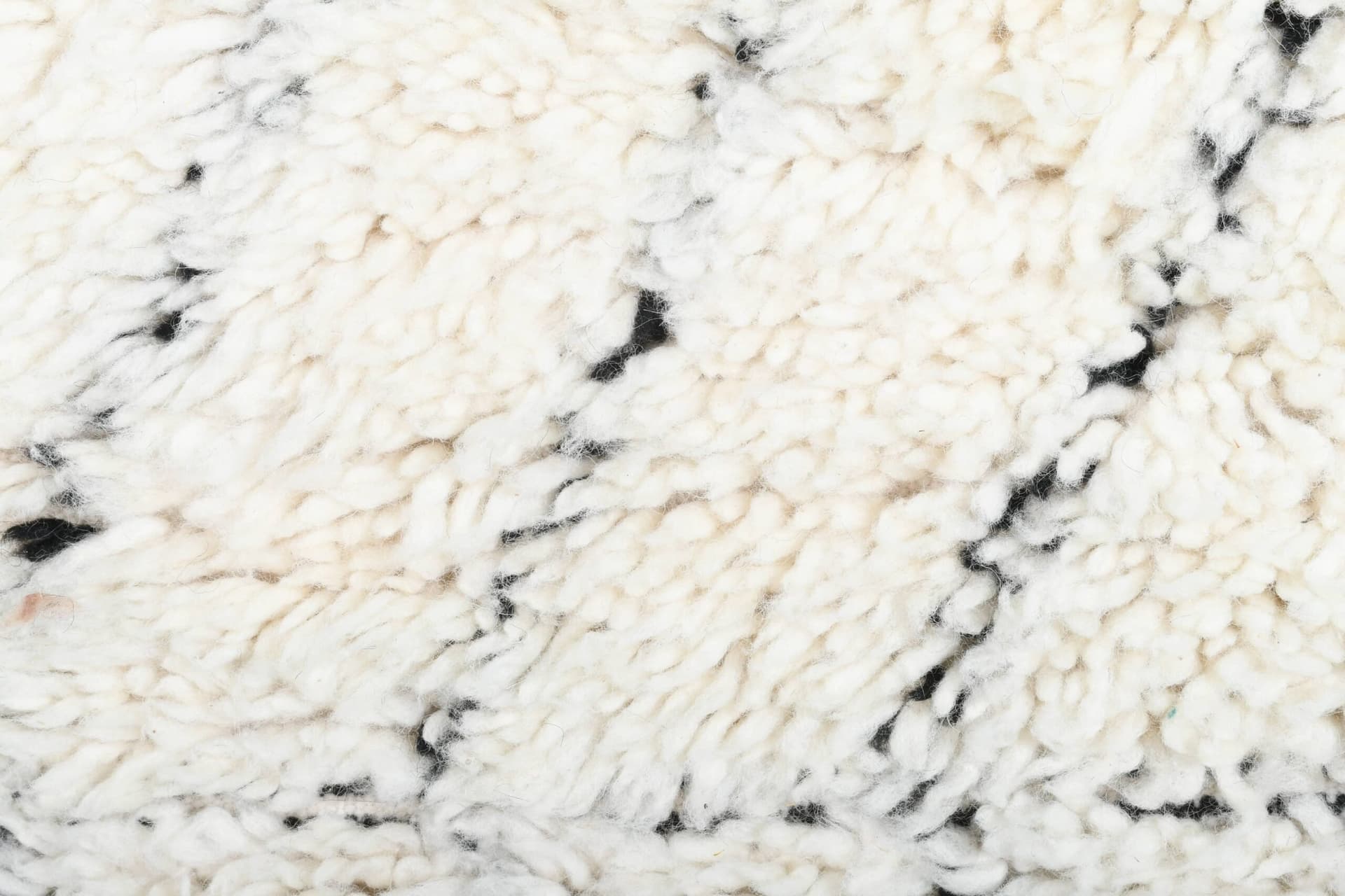 Marokkolainen Käsintehty Villa Matto 2x4 - Ivory Musta Minimalistinen Boho Alue Matto Makuuhuoneen Eteiseen Beni Ourain - Image 5