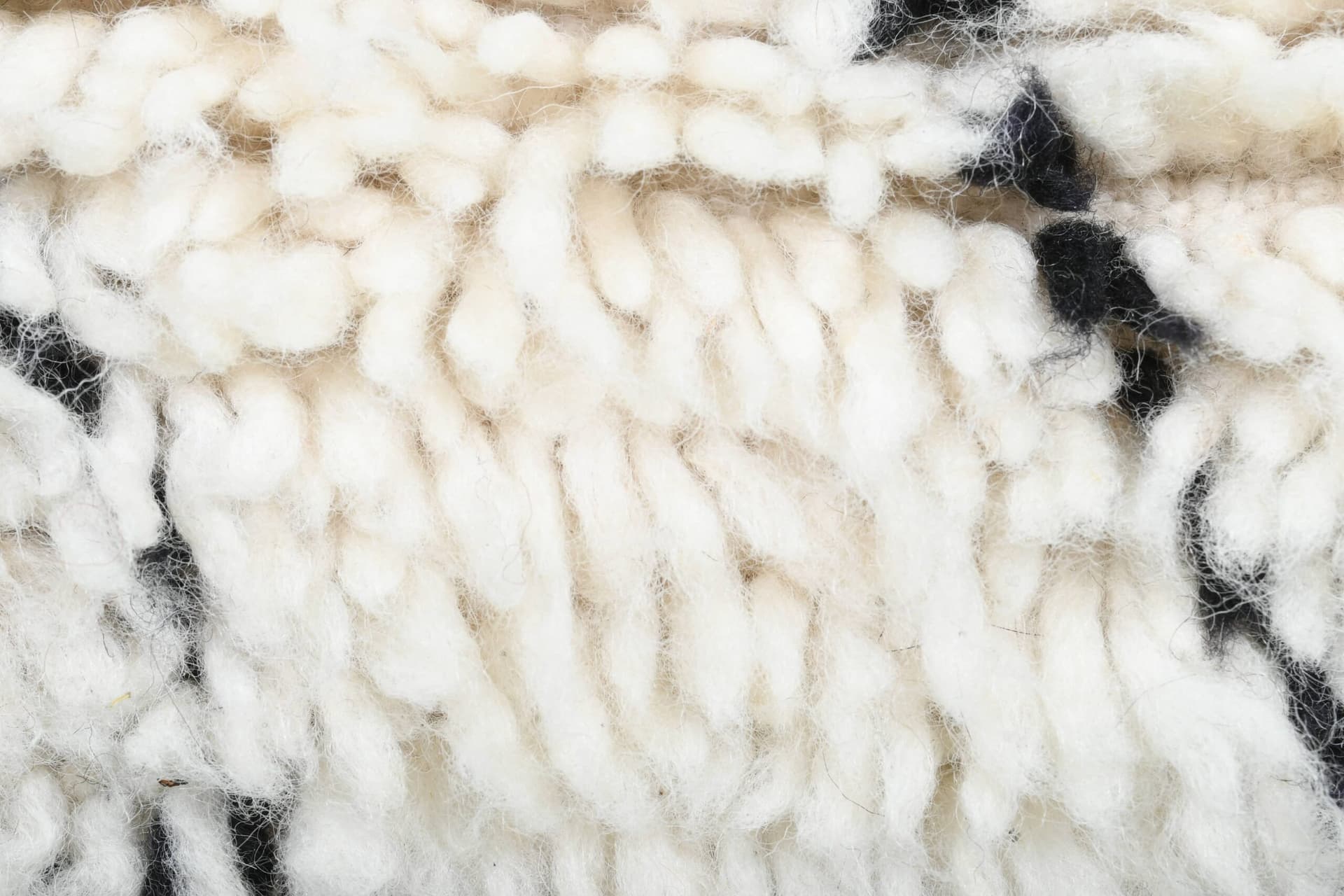 Marokkolainen Käsintehty Villa Matto 2x4 - Ivory Musta Minimalistinen Boho Alue Matto Makuuhuoneen Eteiseen Beni Ourain - Image 7