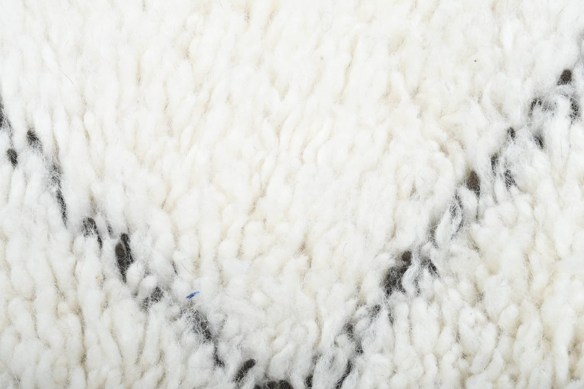 Marockansk Matta Handgjord Ull 2x4 - Elfenben Svart Diamant Boho Minimalistisk Områdesmatta för Sovrum Entré Beni Ourain - Image 7