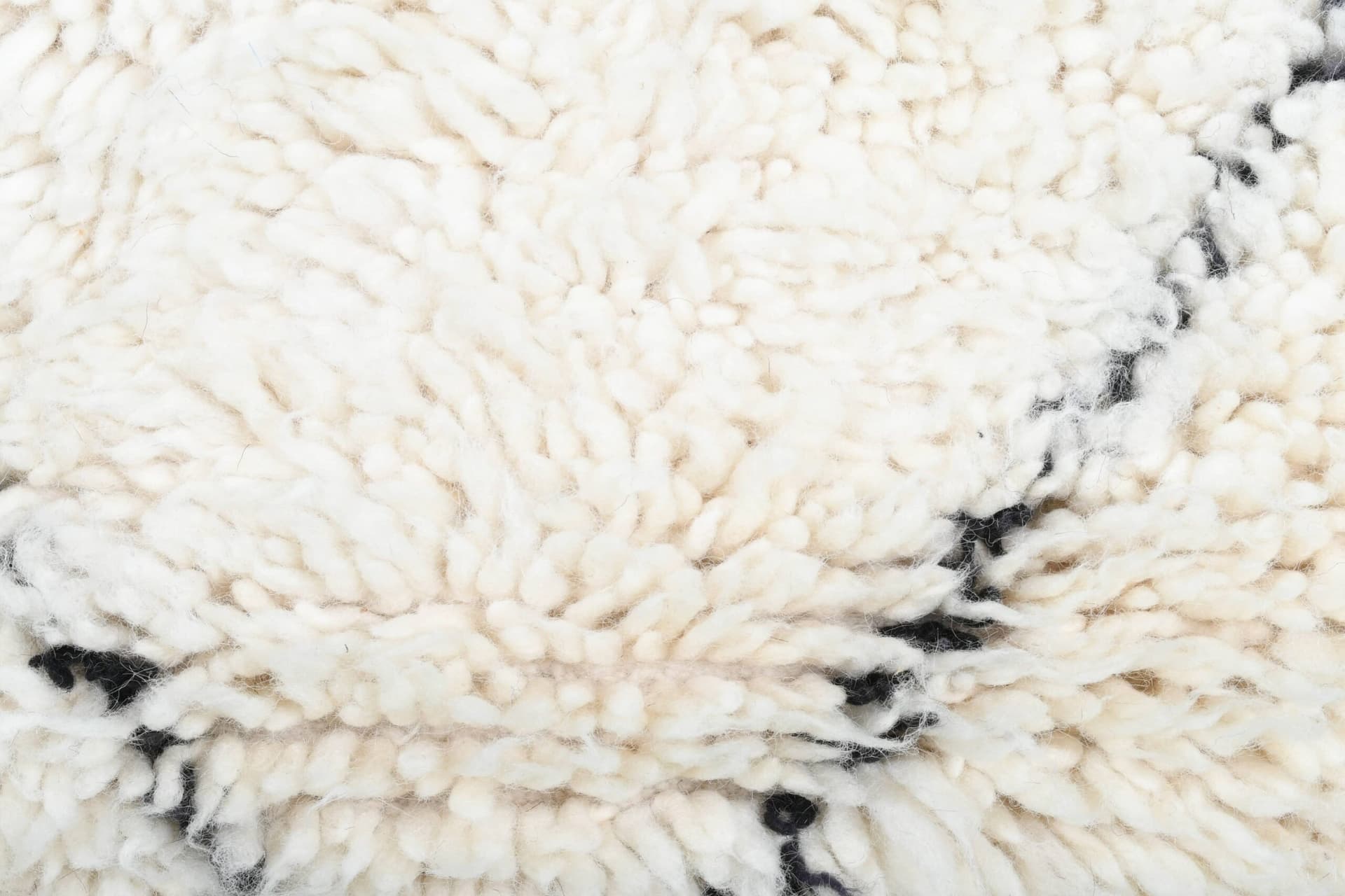 Marokkanischer Teppich Handgefertigt Wolle 2x4 - Elfenbein Schwarz Minimalistischer Boho Teppich für Schlafzimmer oder Eingangsbereich - Beni Ourain - Image 7