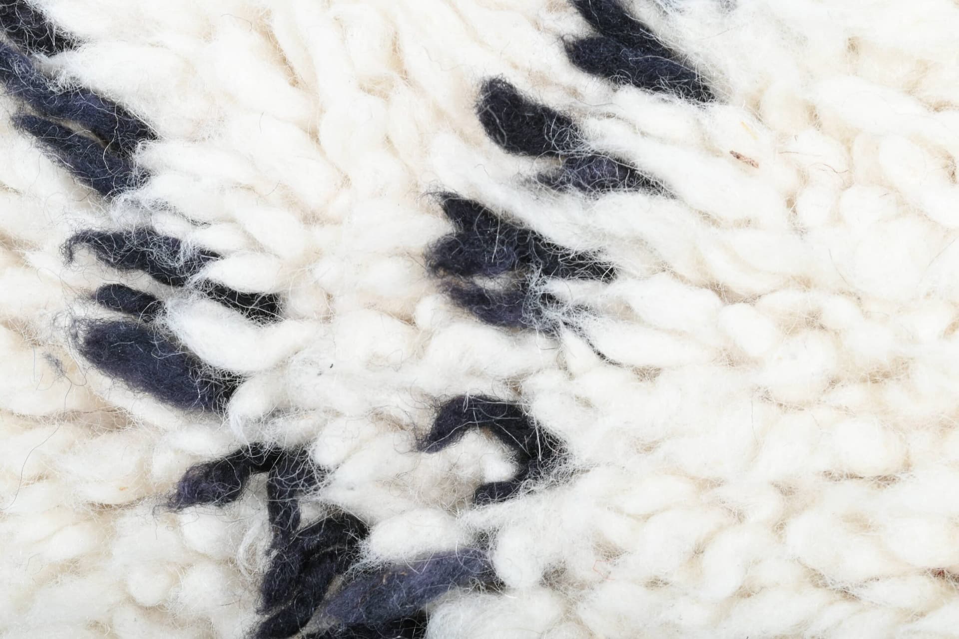 Marokkanischer Teppich Handgefertigt Wolle 2x4 - Elfenbein Schwarz Minimalistischer Boho Teppich für Schlafzimmer Eingangsbereich Beni Ourain - Image 8