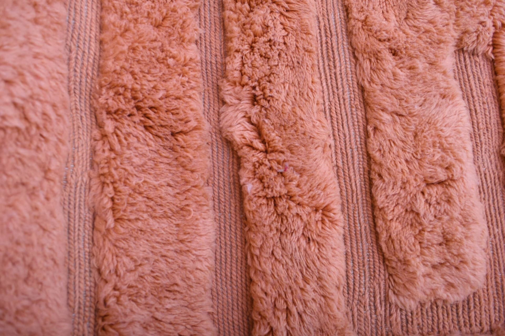 Alfombra Marroquí Hecha a Mano de Lana 7x10 - Alfombra Moderna Boho en Terracota Neutral para Sala de Estar y Dormitorio - Mrirt - Image 4