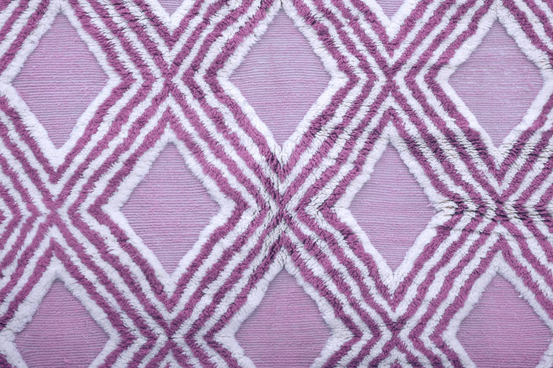 Marokkanischer Teppich Handgefertigt Wolle 7x10 - Rosa Elfenbein Geometrischer Boho Teppich für Wohnzimmer Schlafzimmer - Mrirt Berber - Image 6
