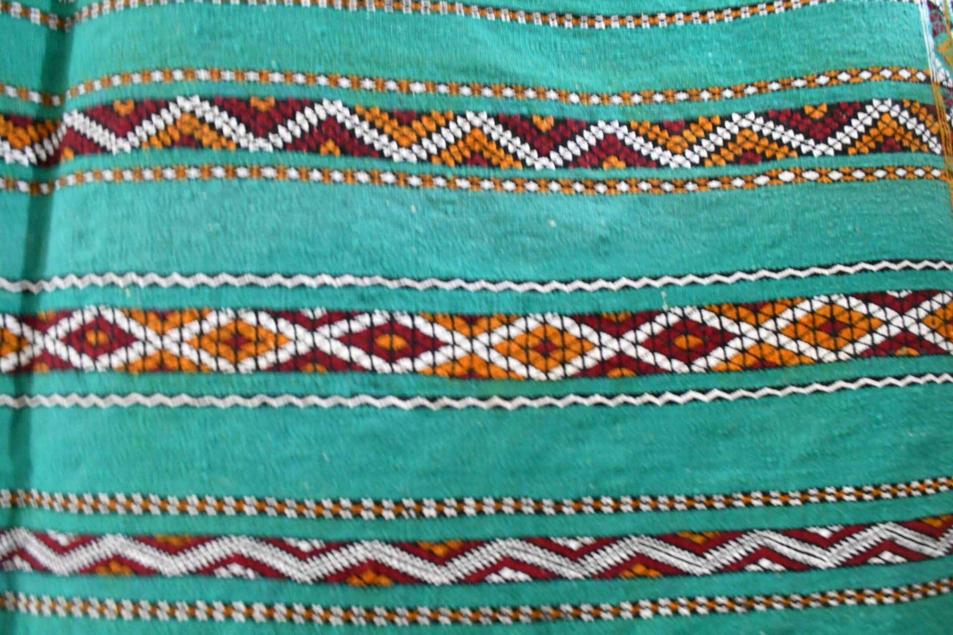 Marokkolainen matto käsintehty villa 8x11 - Teal vihreä moderni boho-alue matto olohuoneeseen makuuhuoneeseen - Zemmour - Image 5