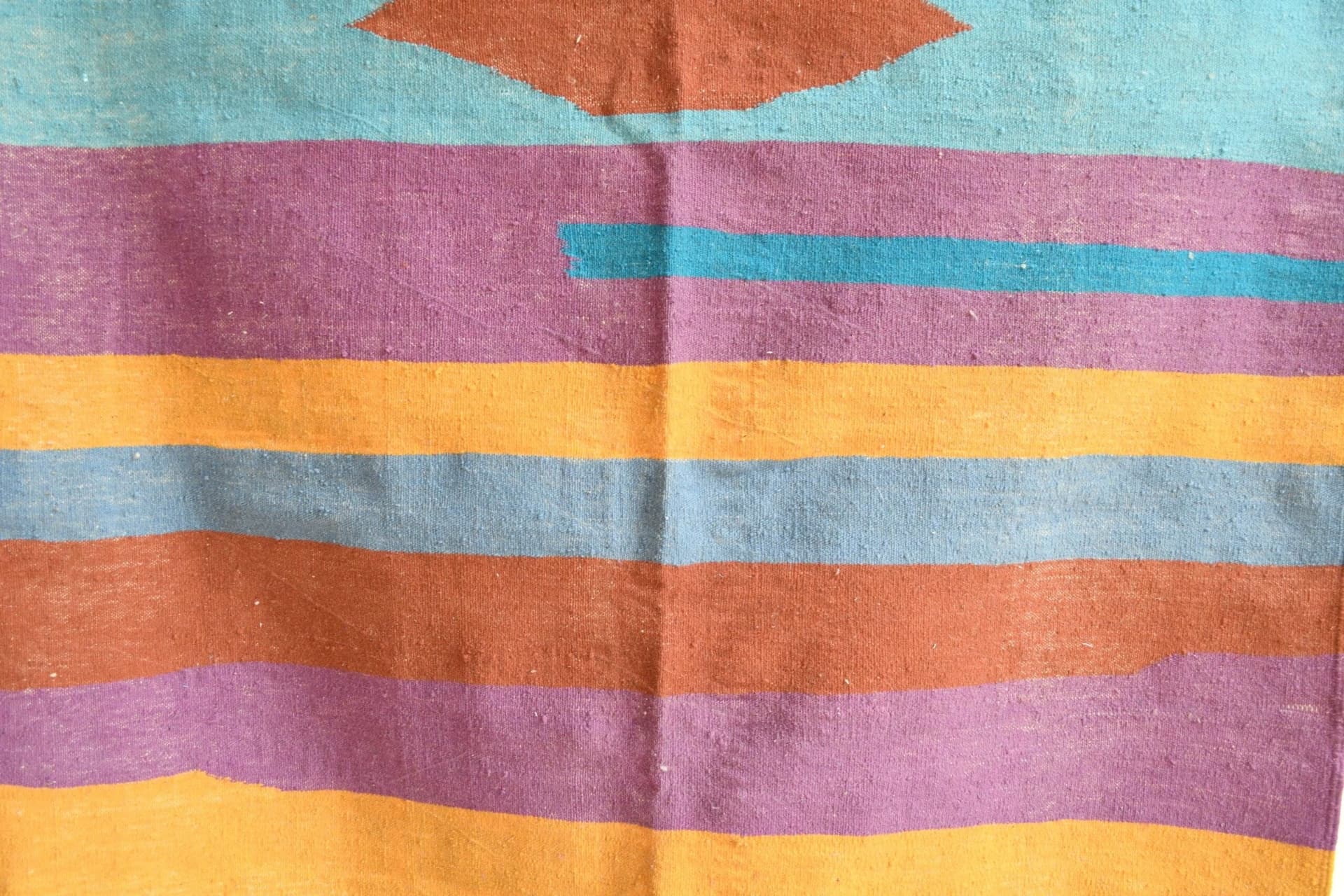 モロッコのラグ 手作りウール 8x5 - カラフルな現代キリムボヘミアンエリアラグ リビングルームまたはベッドルーム用 - Image 4