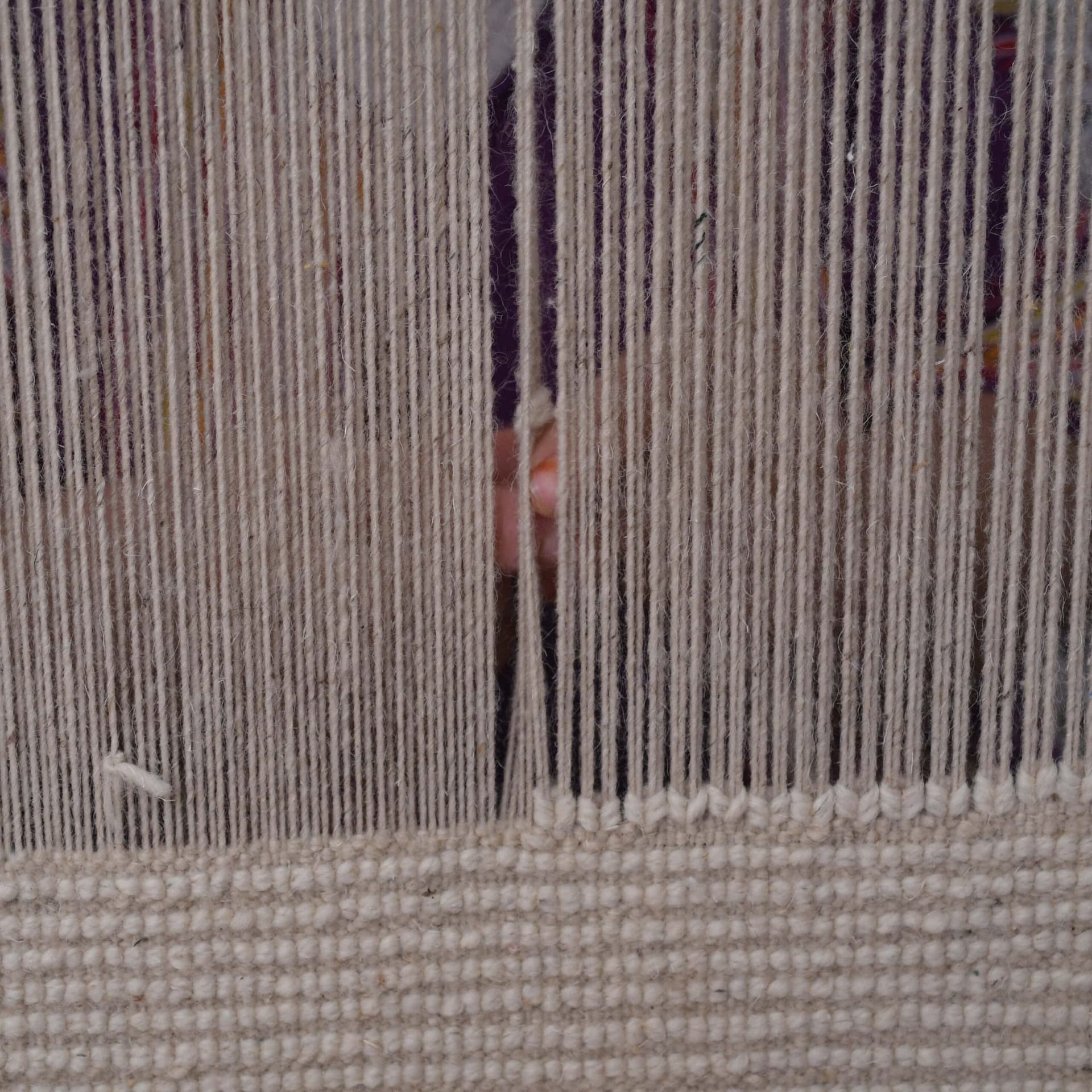 Marokkolainen Käsintehty Villa Matto - Neutraali Ivory Minimalistinen Boho Alue Matto Olohuoneeseen Makuuhuoneeseen - Image 5