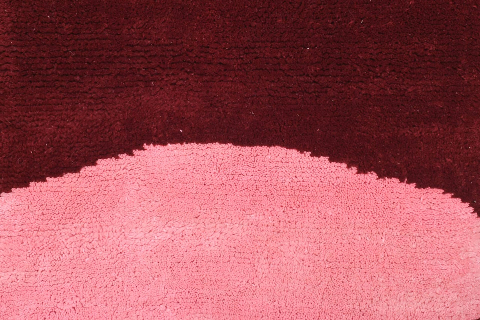 Tapis Marocain Mrirt 3x5 Laine Rose Bourgogne Minimaliste Salon Berbère - Image 3