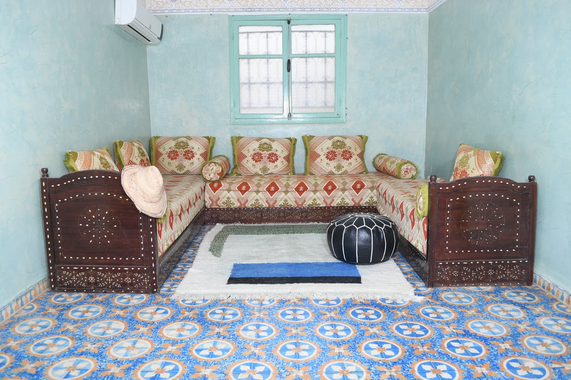 Marokkolainen Matto Käsintehty Villa Mukautettu Koko - Ivory Sininen Vihreä Moderni Boho Alue Matto Olohuoneeseen Makuuhuoneeseen - Mrirt - Image 11