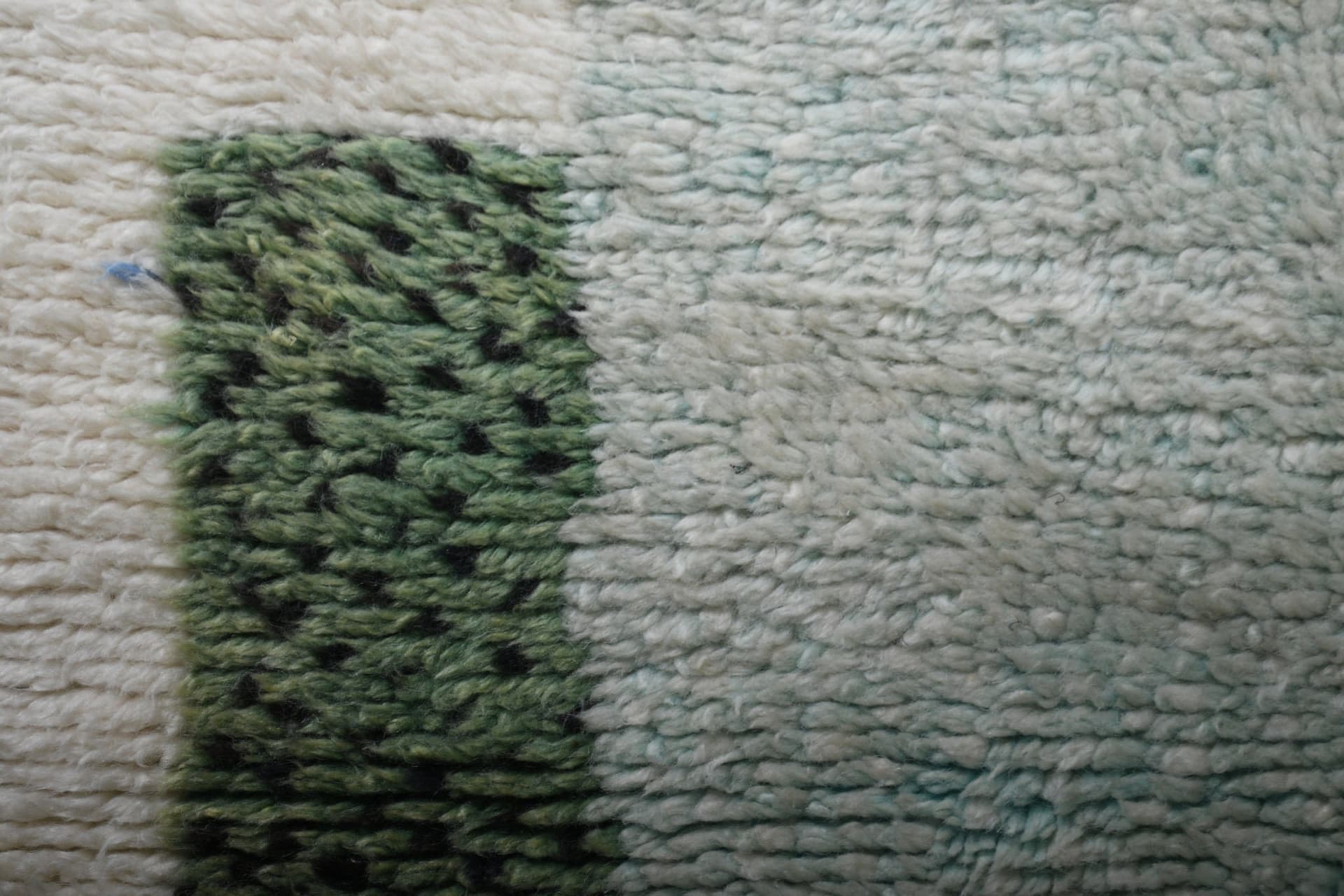 Marokkolainen Matto Käsintehty Villa Mukautettu Koko - Ivory Sininen Vihreä Moderni Boho Alue Matto Olohuoneeseen Makuuhuoneeseen - Mrirt - Image 7