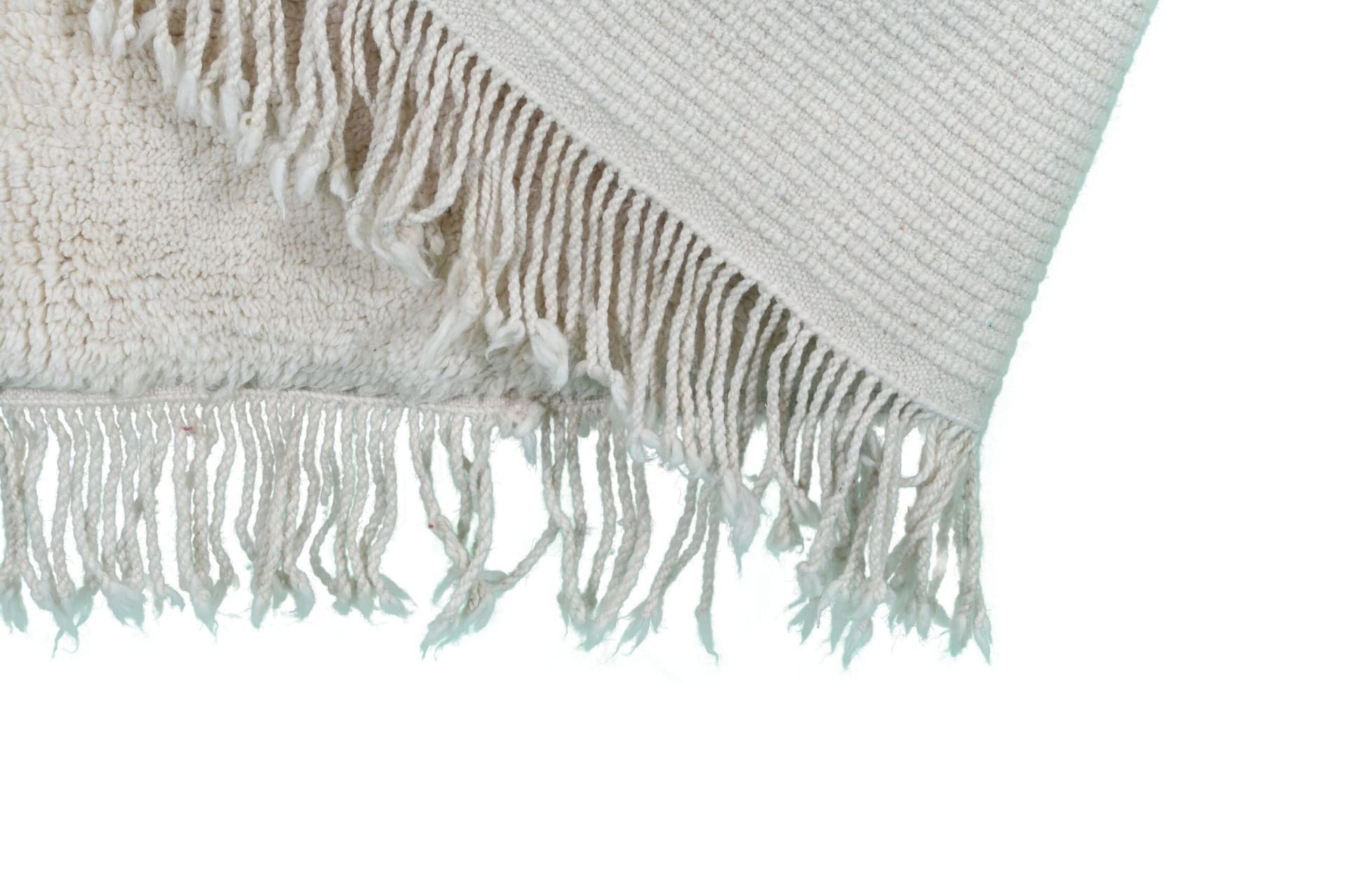 Alfombra Marroquí Mrirt 3x5 Lana Marfil Negro Rojo Minimalista Sala de Estar Berber - Image 11