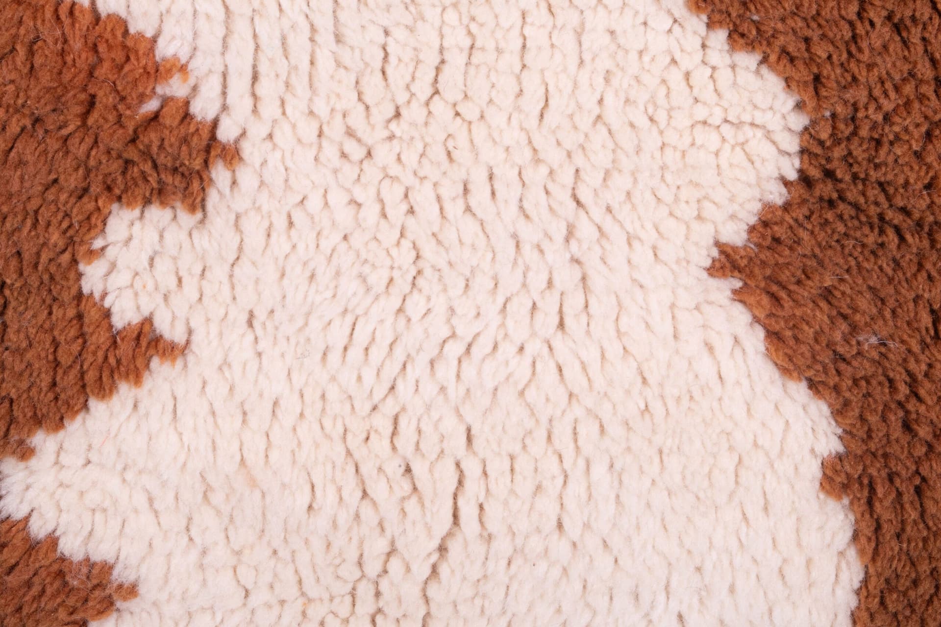 Marokkanischer Teppich Handgefertigt Wolle Maßgeschneiderte Größe - Elfenbein Braun Gestreifter Moderner Boho Teppich für Wohnzimmer Schlafzimmer Mrirt - Image 7