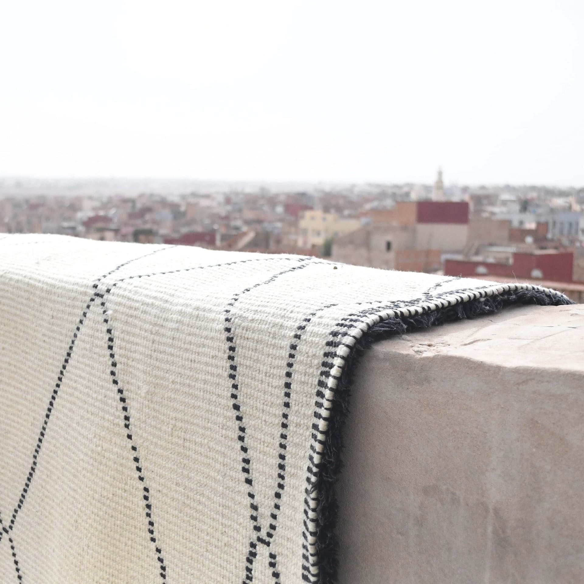 Marokkanischer Teppich Mrirt 6x9 Wolle Mintgrün Marineblau Geometrisch Boho Wohnzimmer - Image 9