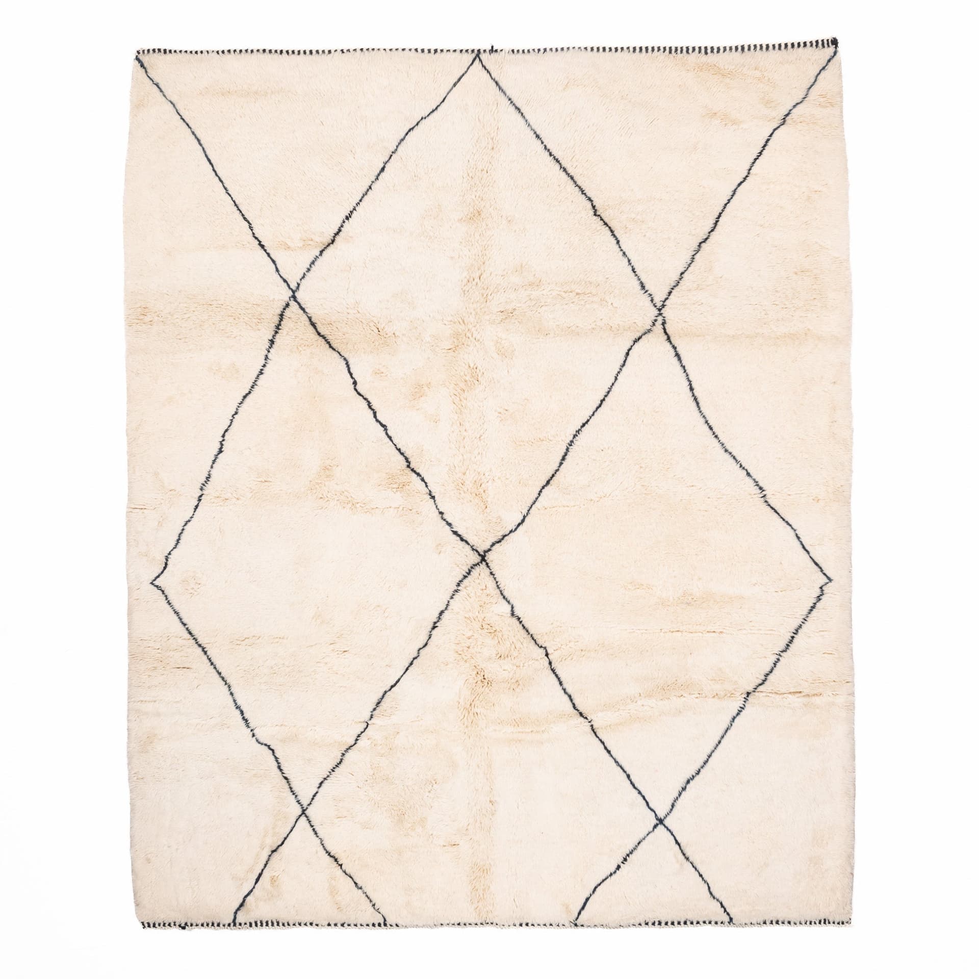 Handmade Wool Rugs Beni Mrirt Boho Living Room Decor - Image 10