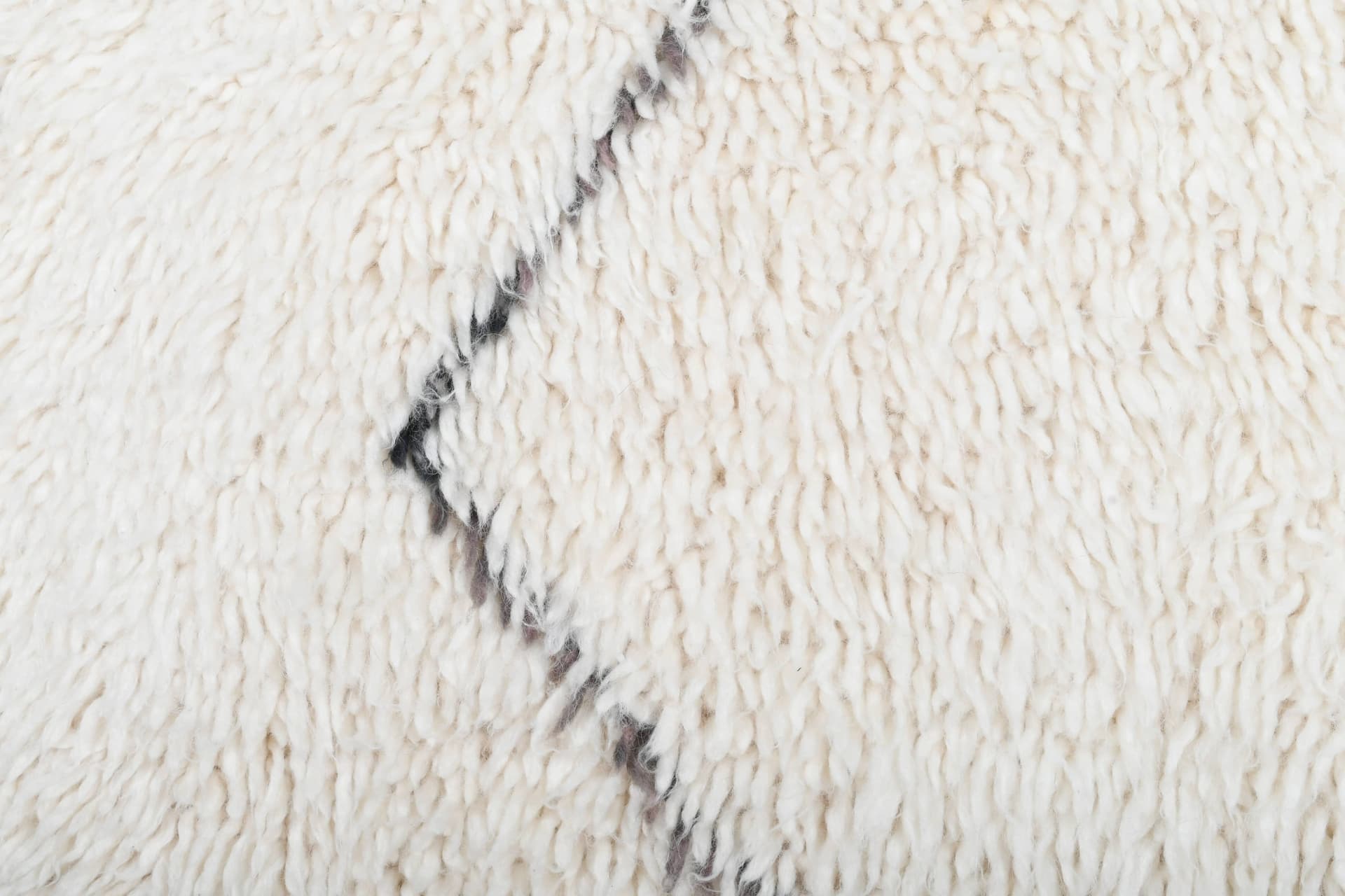 Ivory Crisscross Diamond Beni Ourain Rug