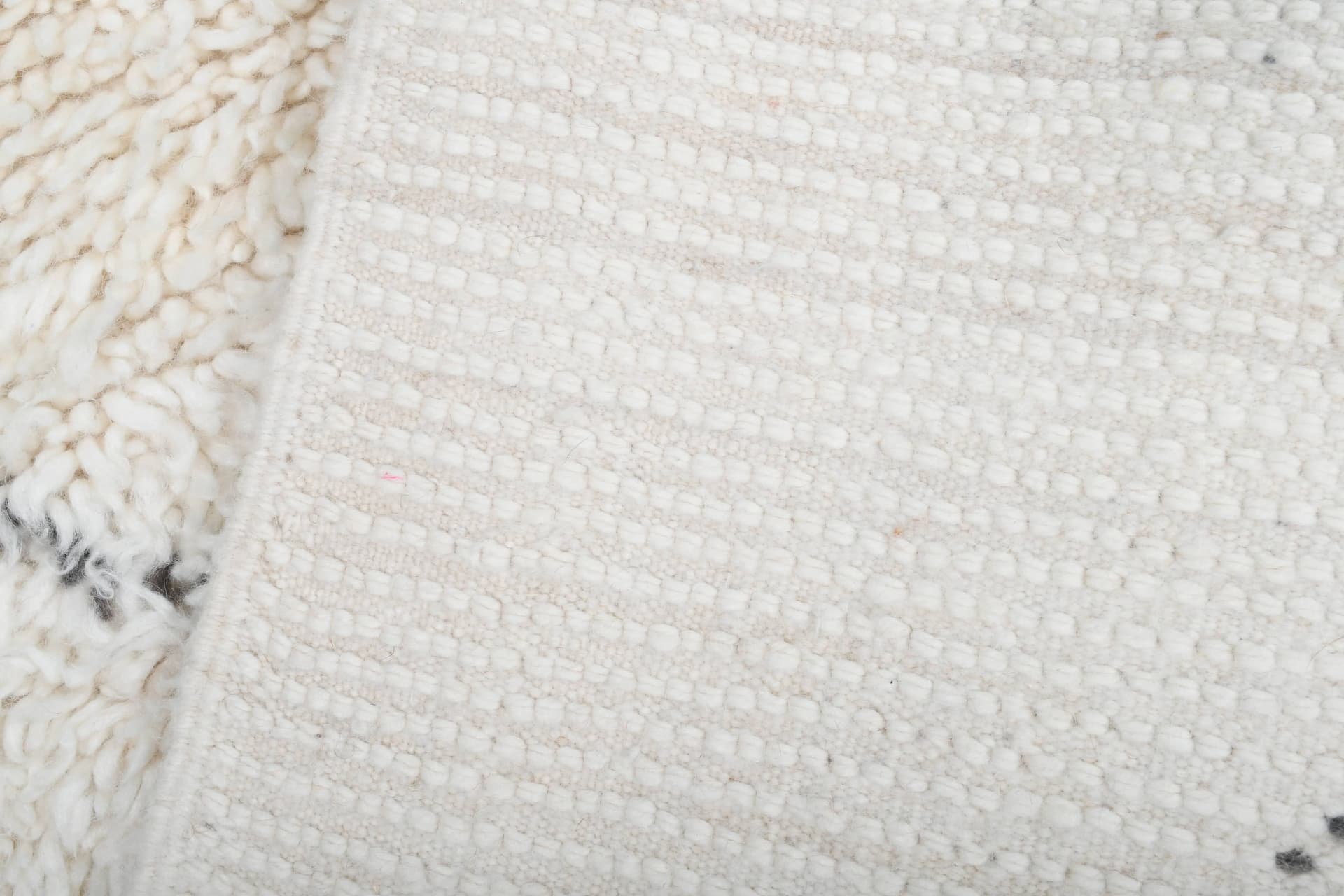Ivory Crisscross Diamond Beni Ourain Rug