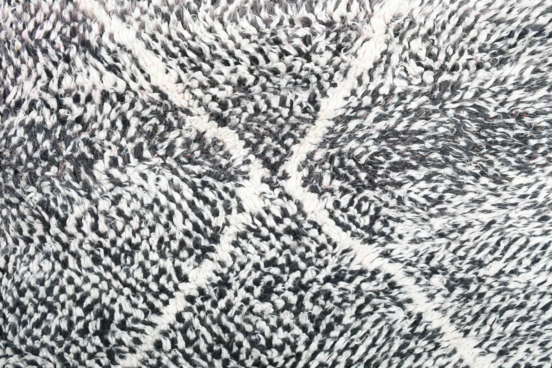 Black Lattice Beni Ourain Rug