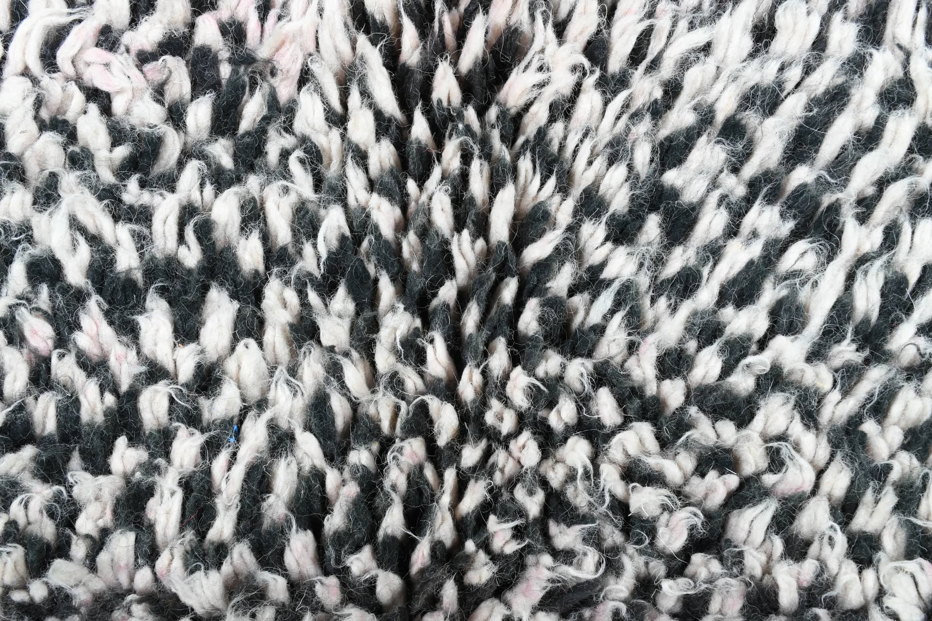 Black Lattice Beni Ourain Rug