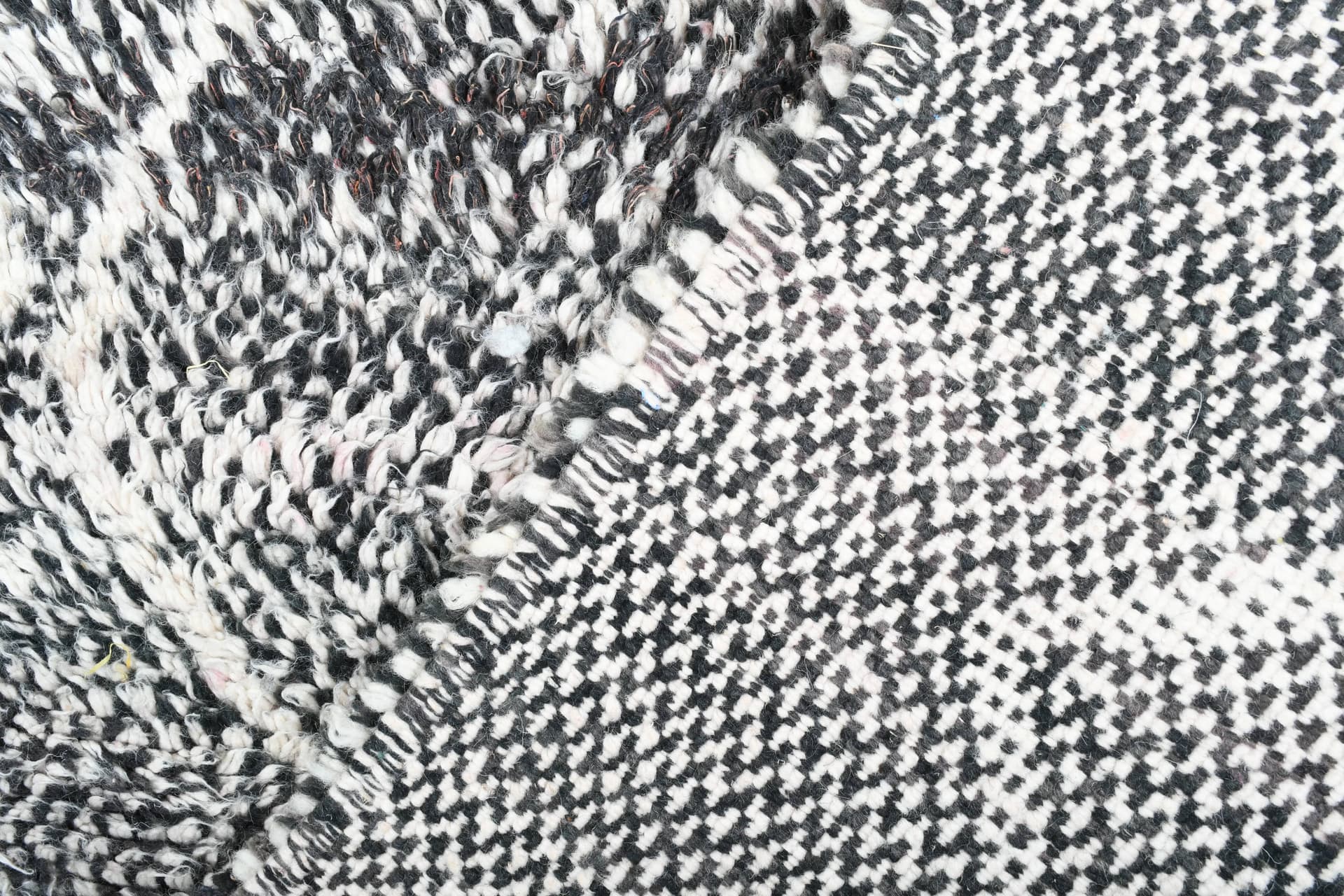 Black Lattice Beni Ourain Rug
