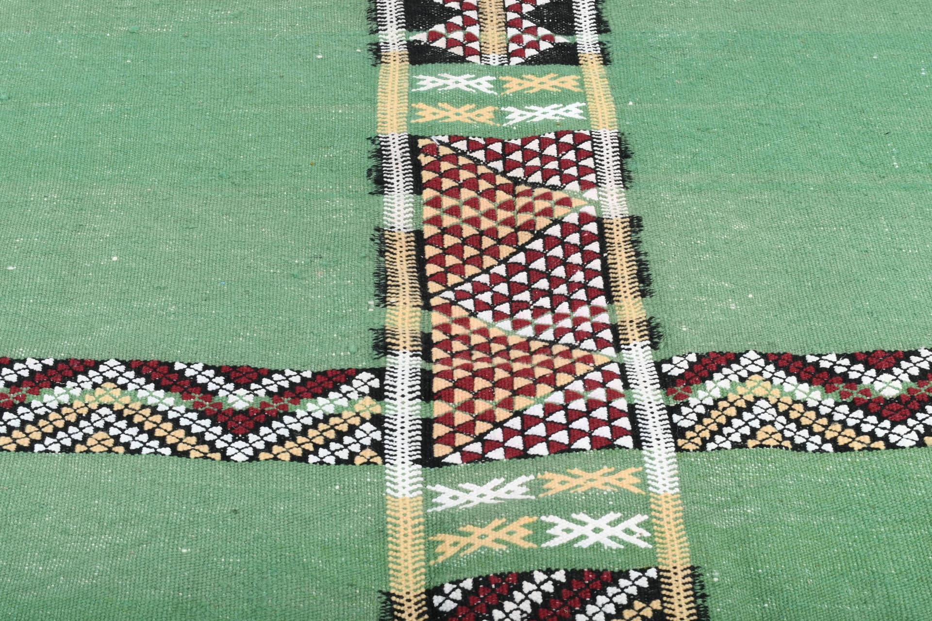 Green Grid Zemmour Rug