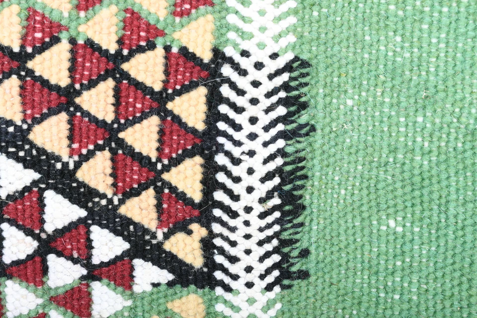 Green Grid Zemmour Rug