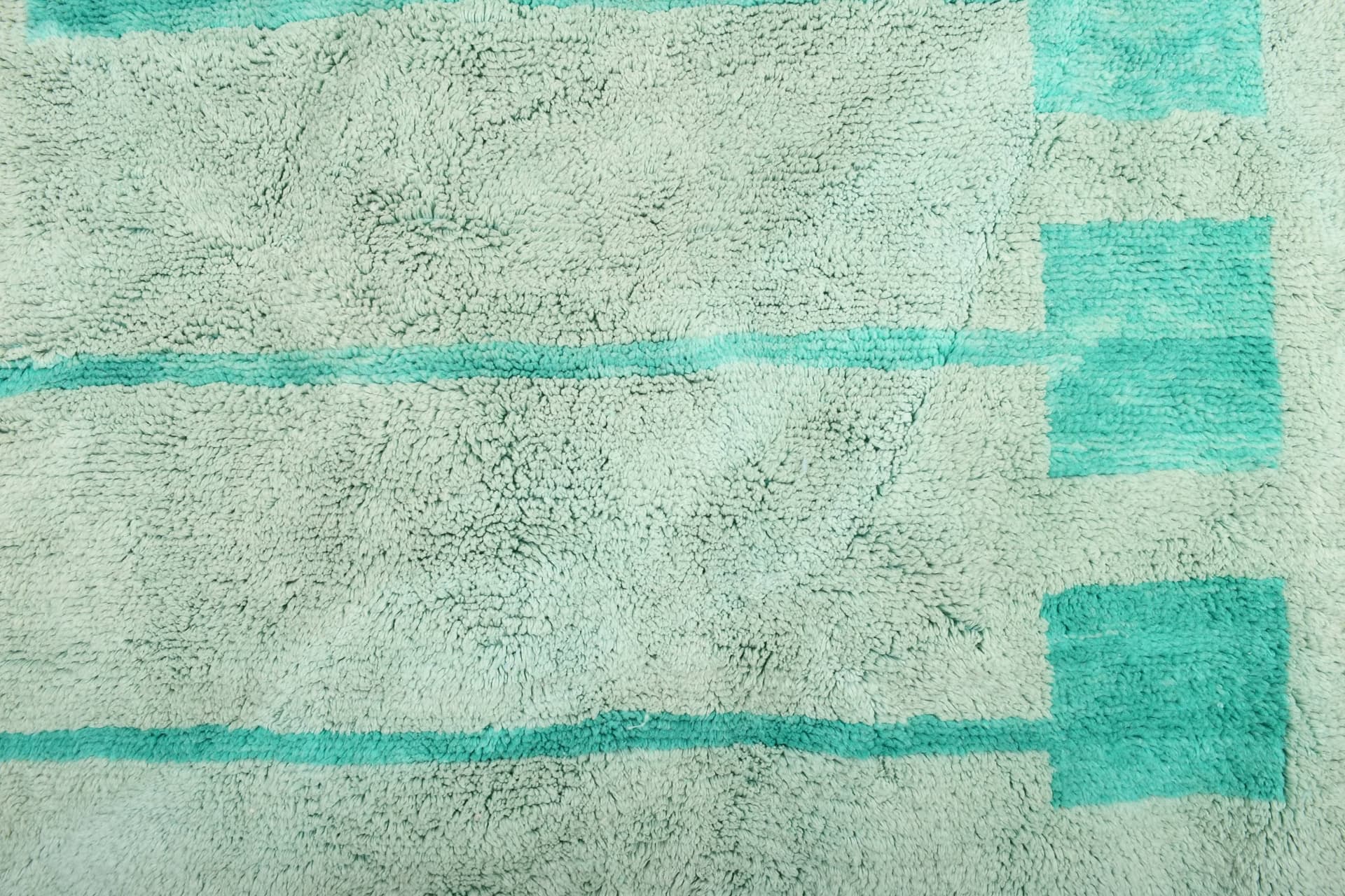 Green Stepped Line Beni Mrirt Rug