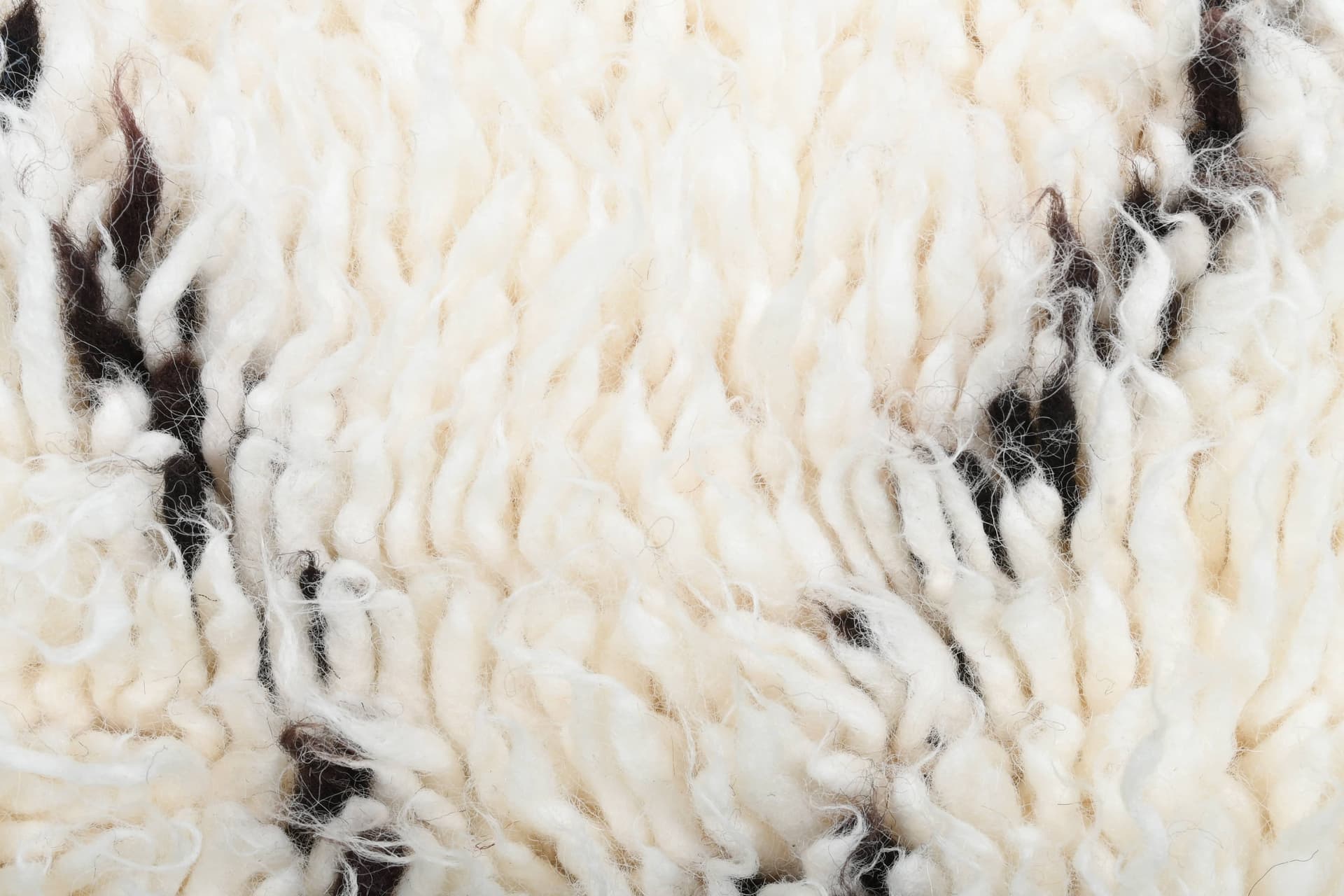 Ivory Interlocking Diamond Beni Ourain Rug
