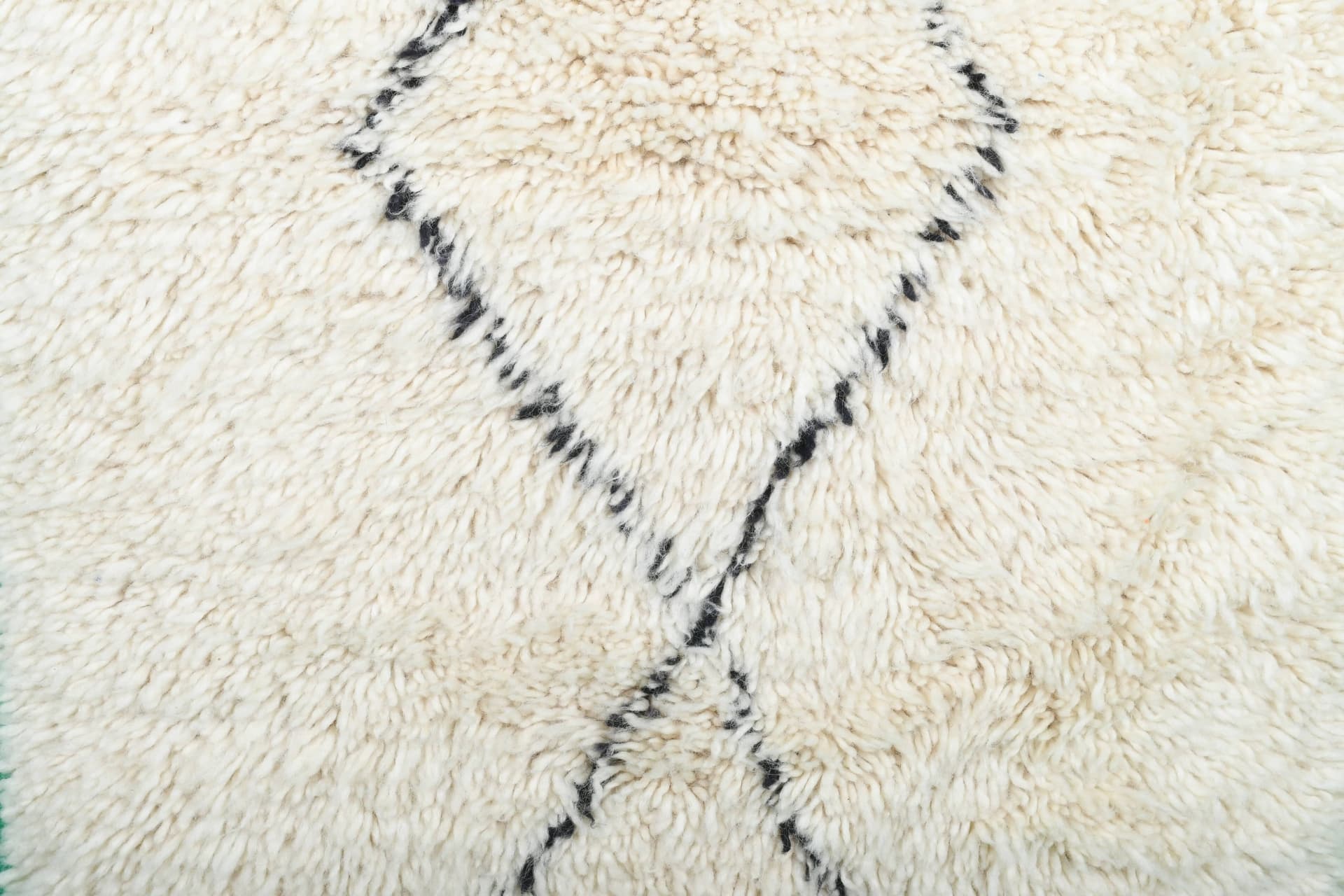 Ivory Crossline Beni Ourain Rug