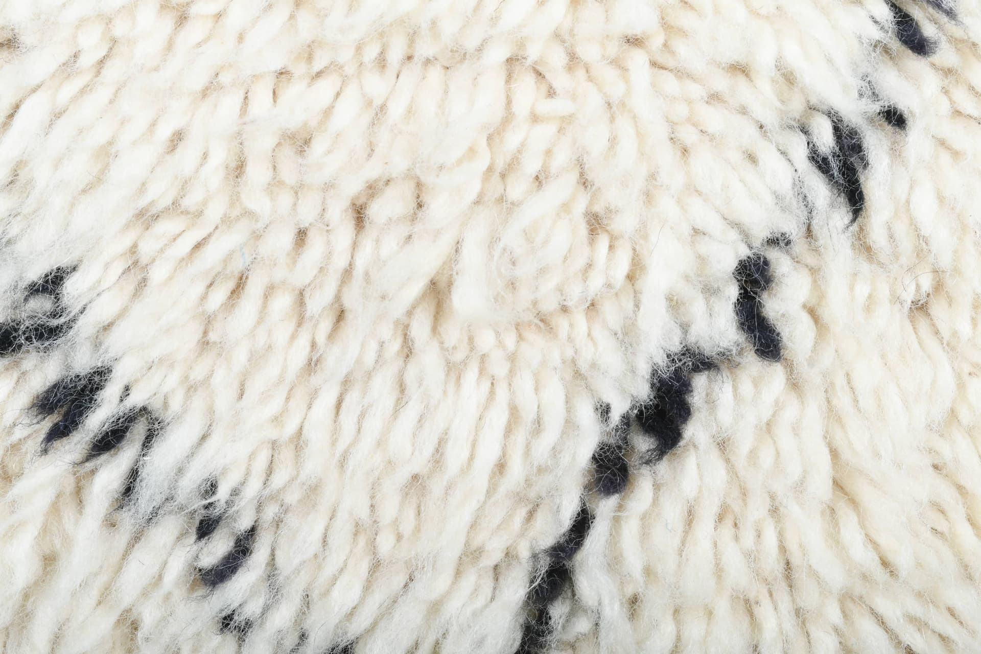 Ivory Crossline Beni Ourain Rug