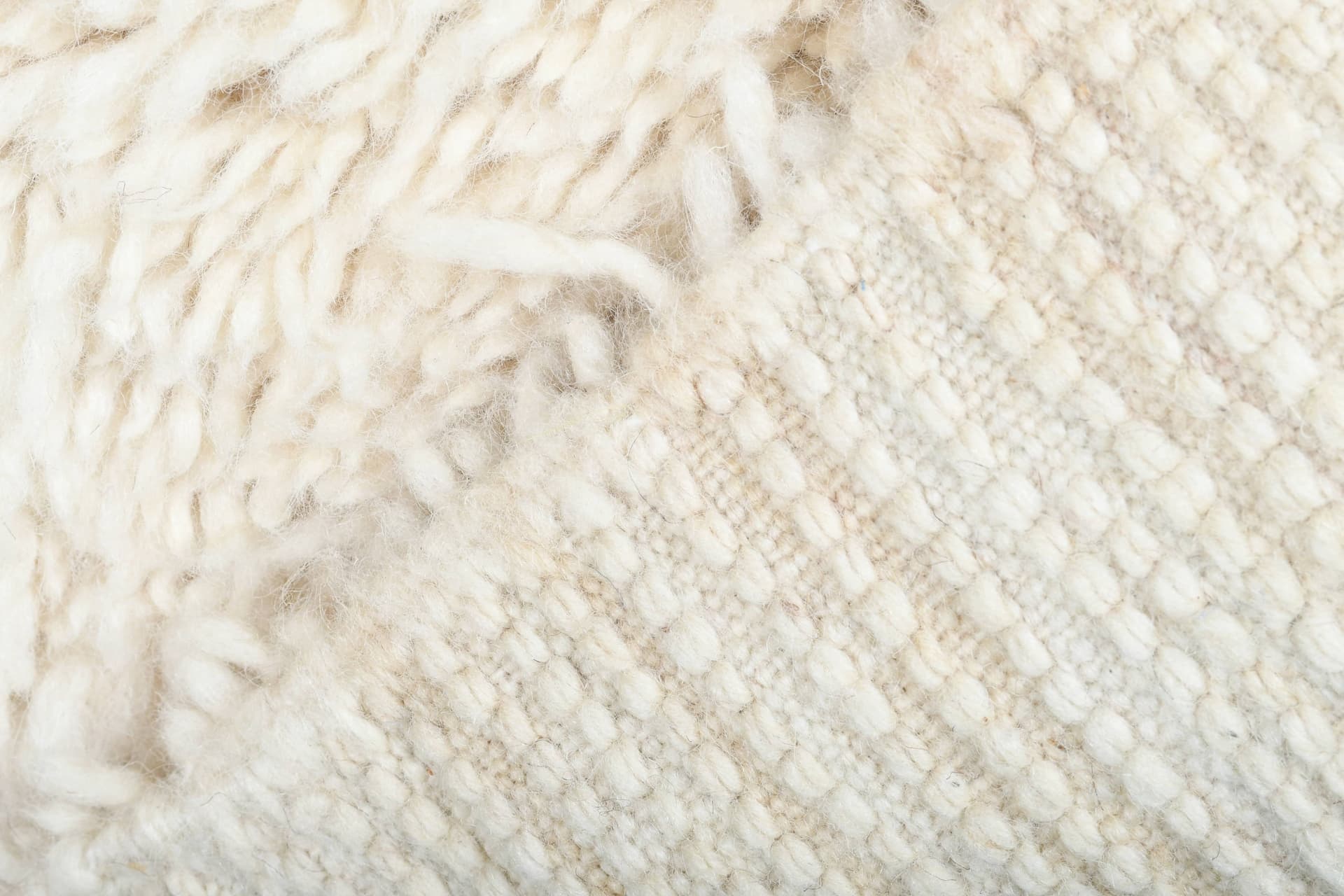 Ivory Crossline Beni Ourain Rug