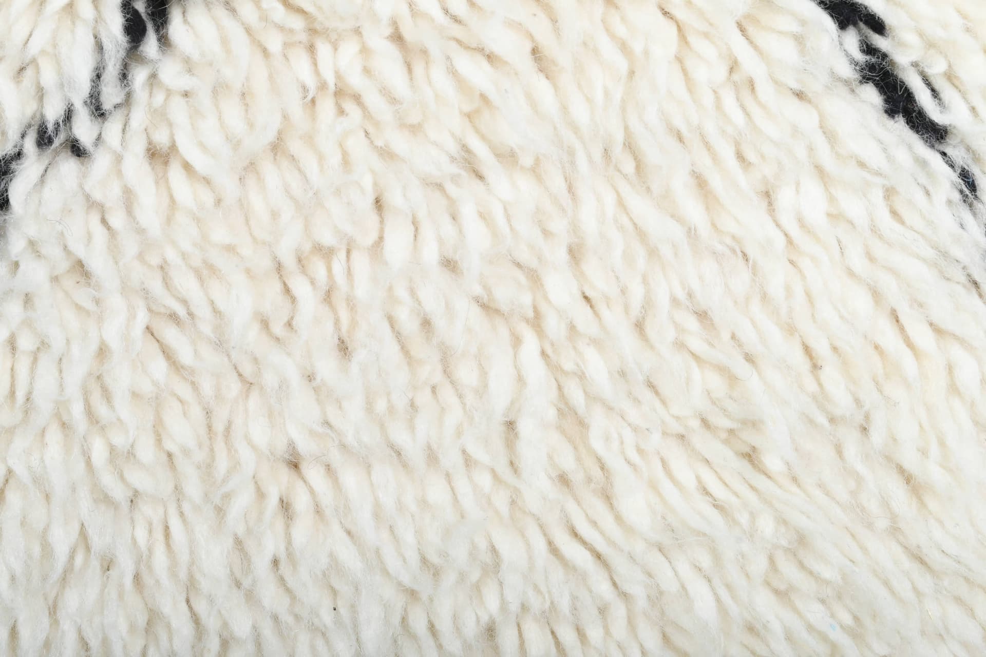 Ivory Diagonal X Beni Ourain Rug