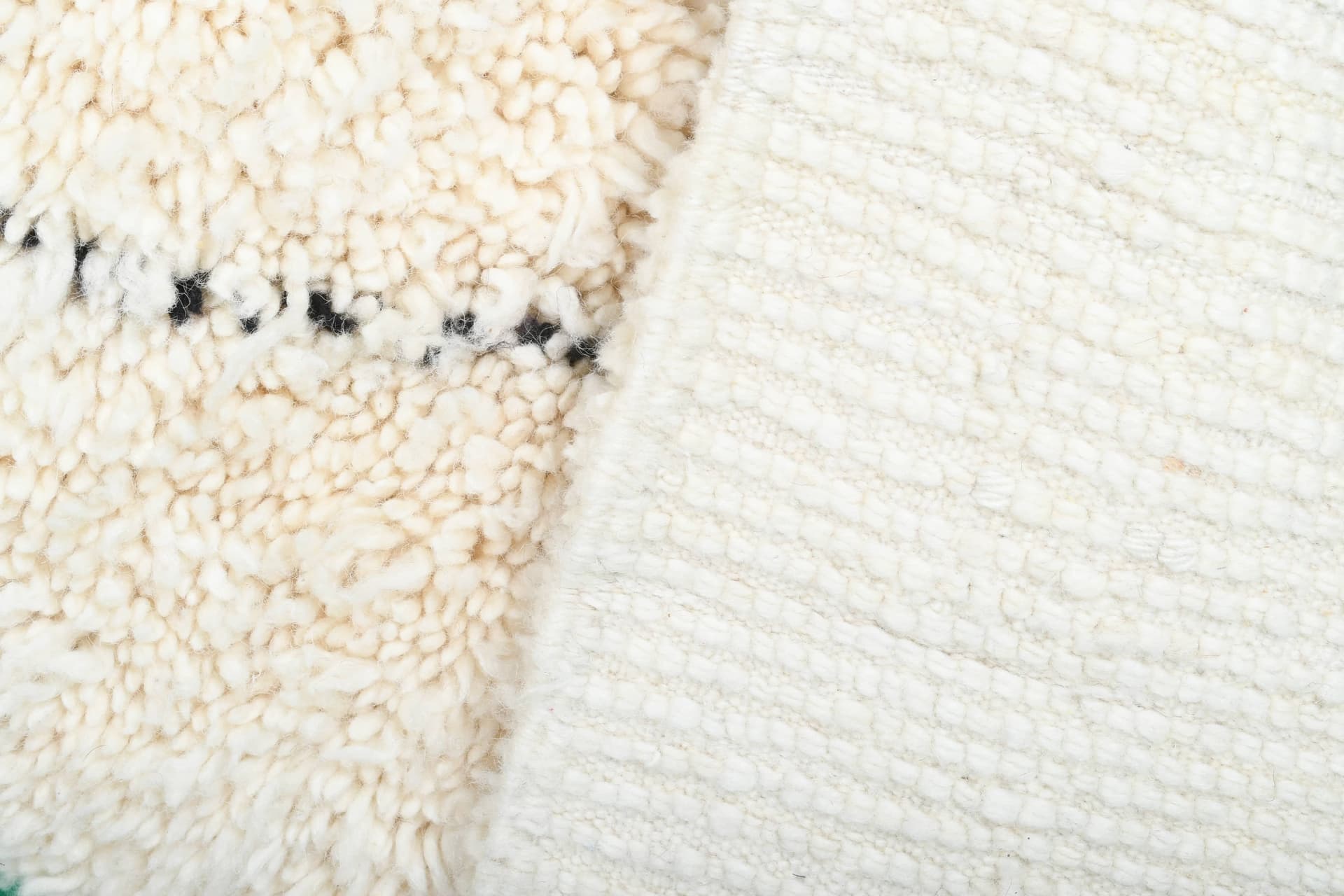 Ivory Diagonal X Beni Ourain Rug