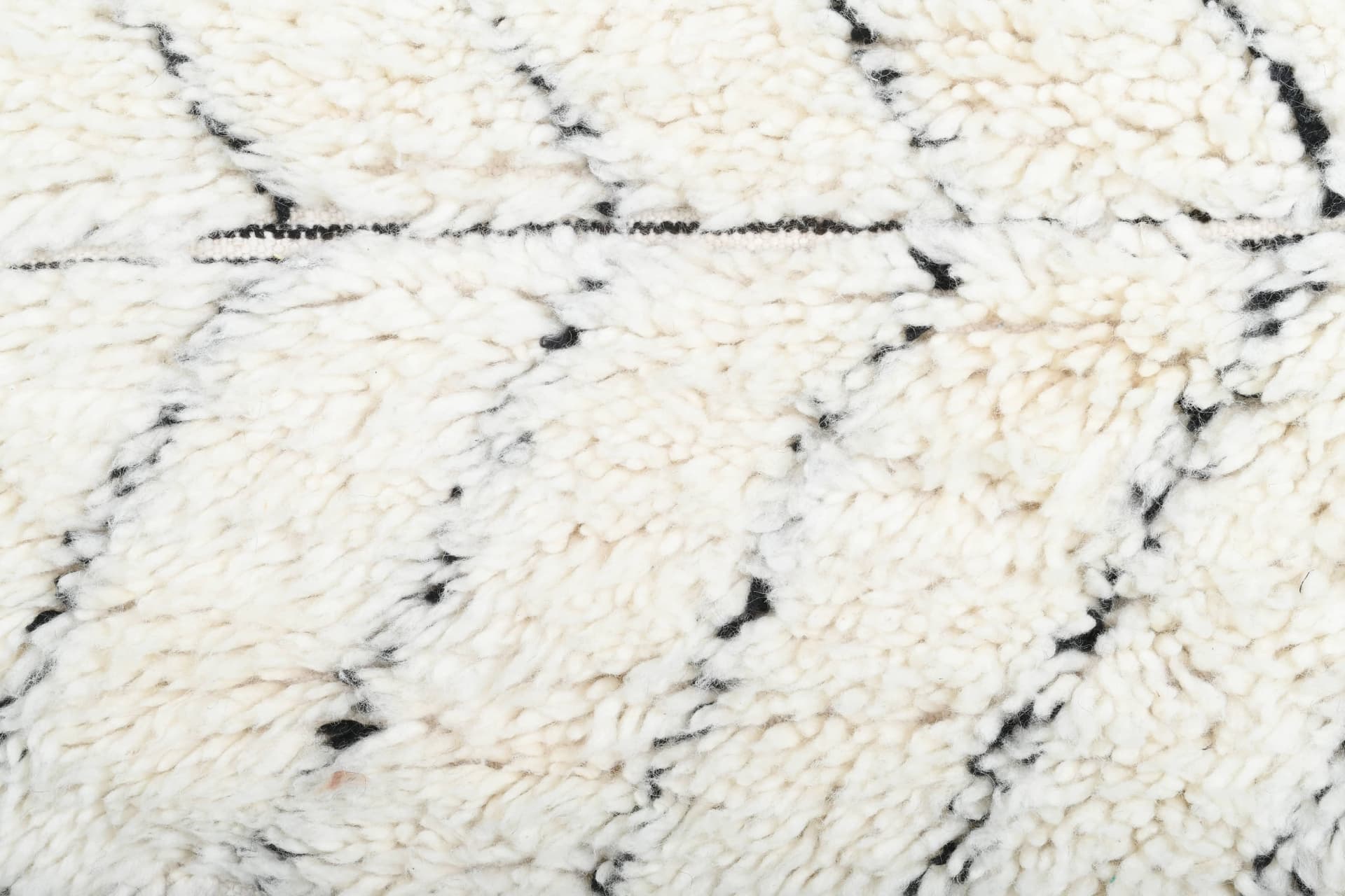 Ivory Diagonal Beni Ourain Rug