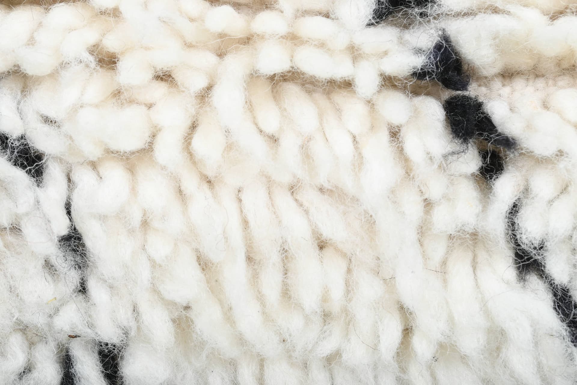 Ivory Diagonal Beni Ourain Rug