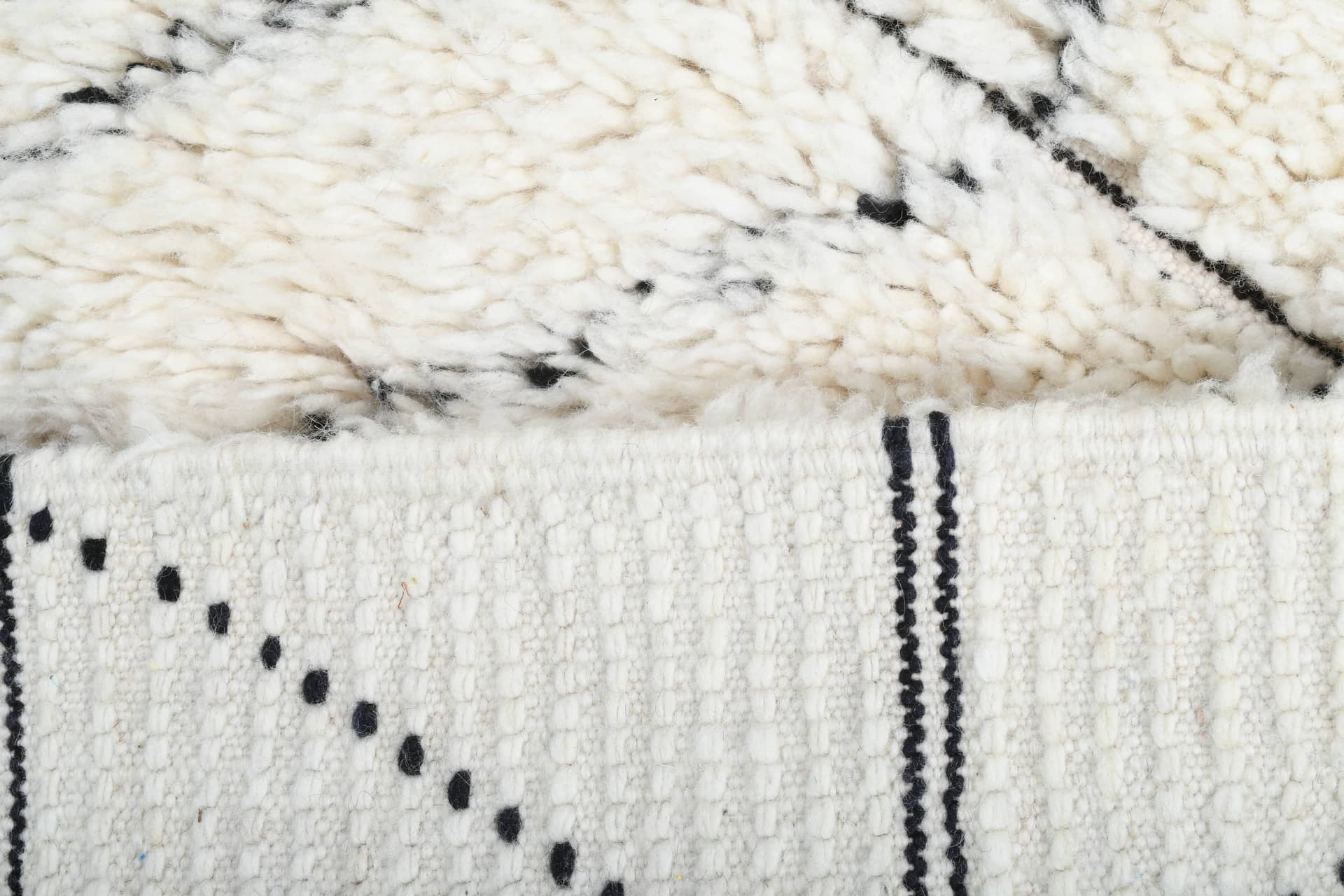 Ivory Diagonal Beni Ourain Rug