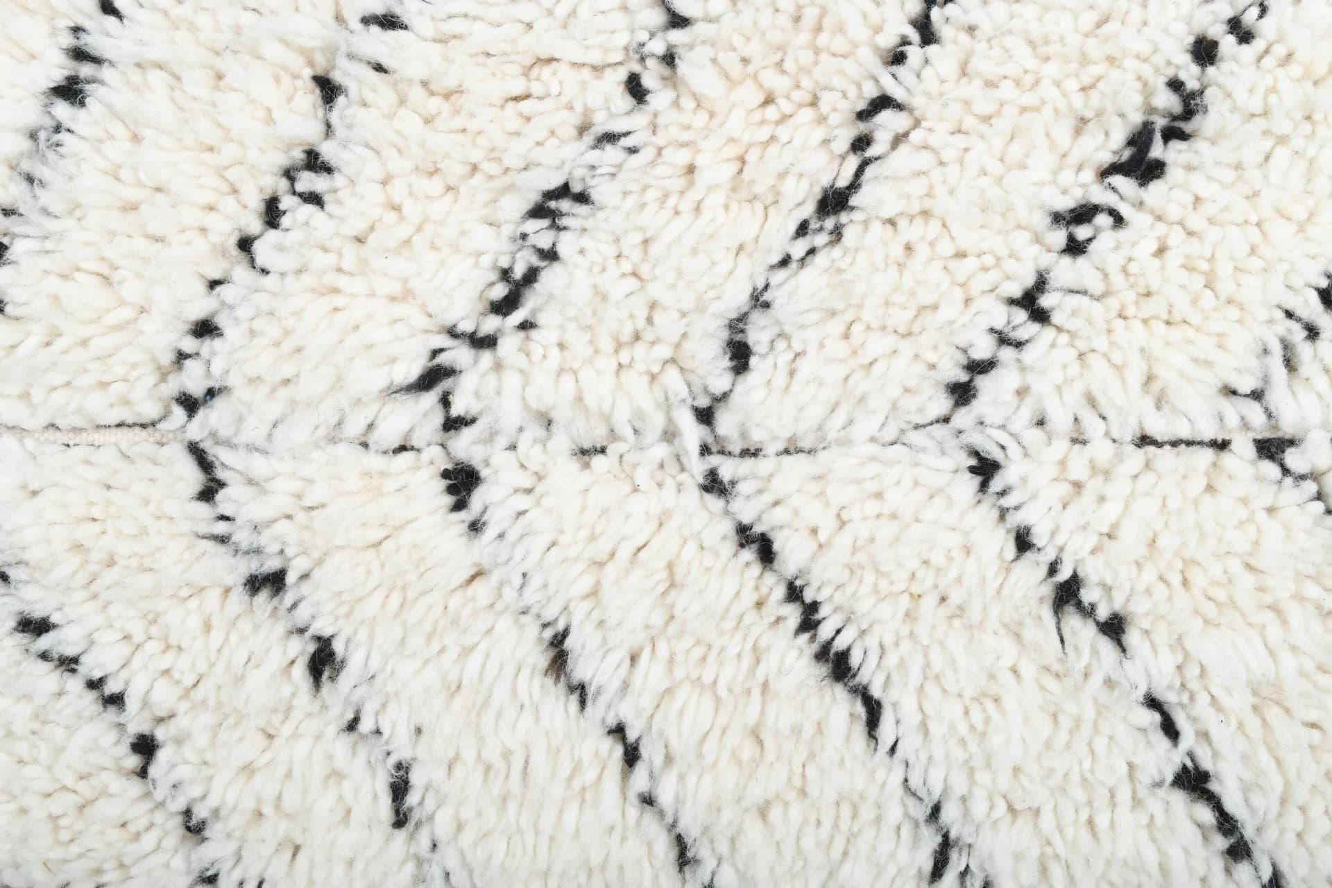 Ivory Chevron Beni Ourain Rug