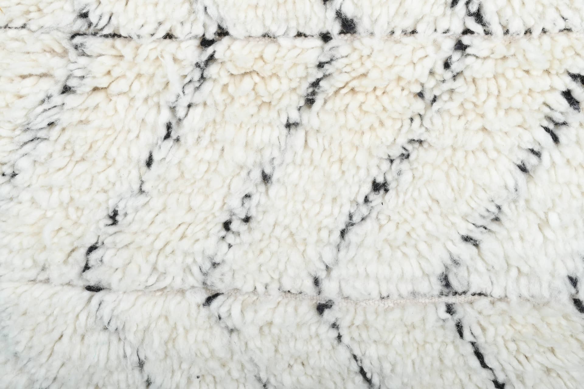 Ivory Chevron Beni Ourain Rug