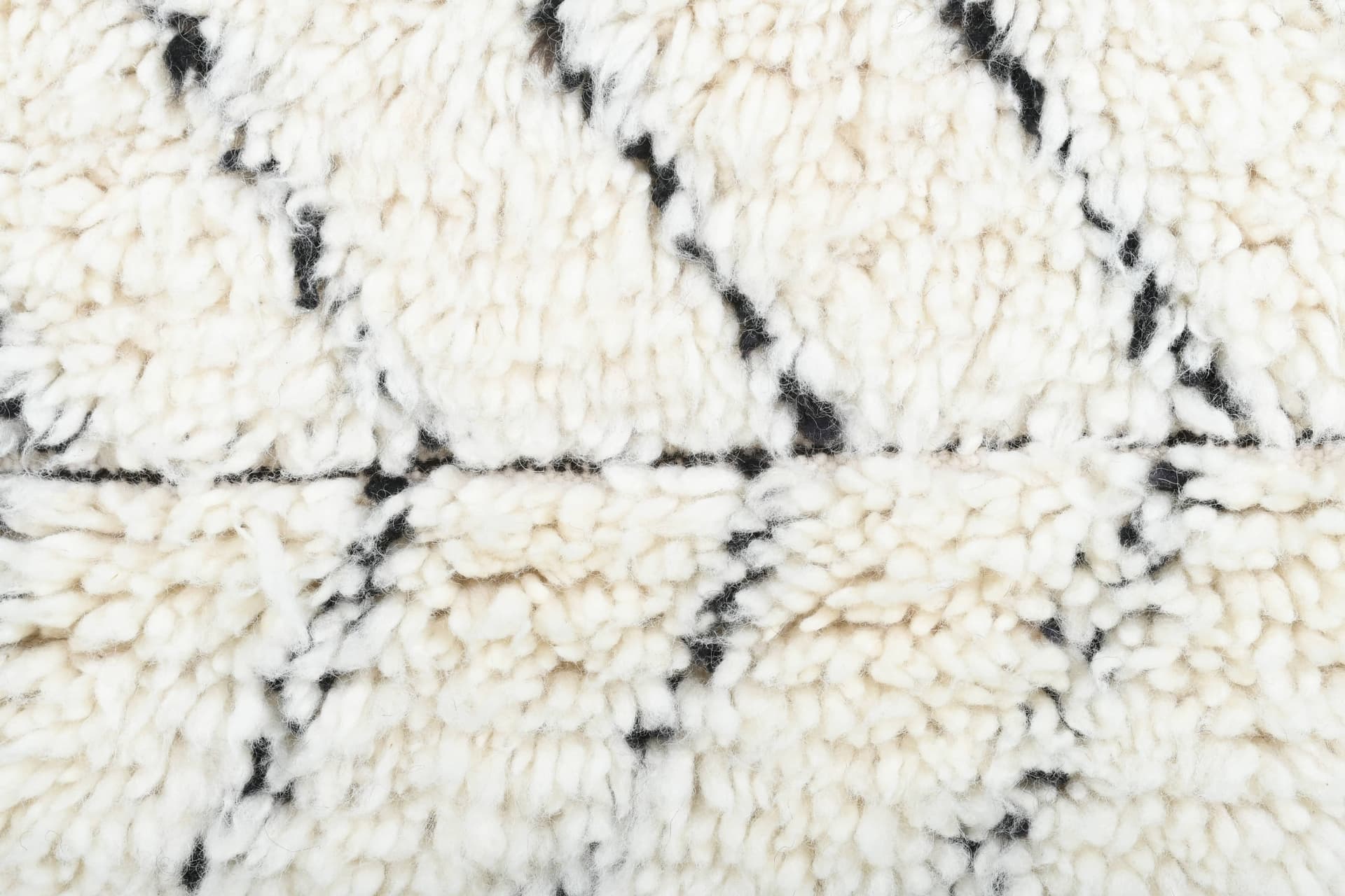 Ivory Chevron Beni Ourain Rug