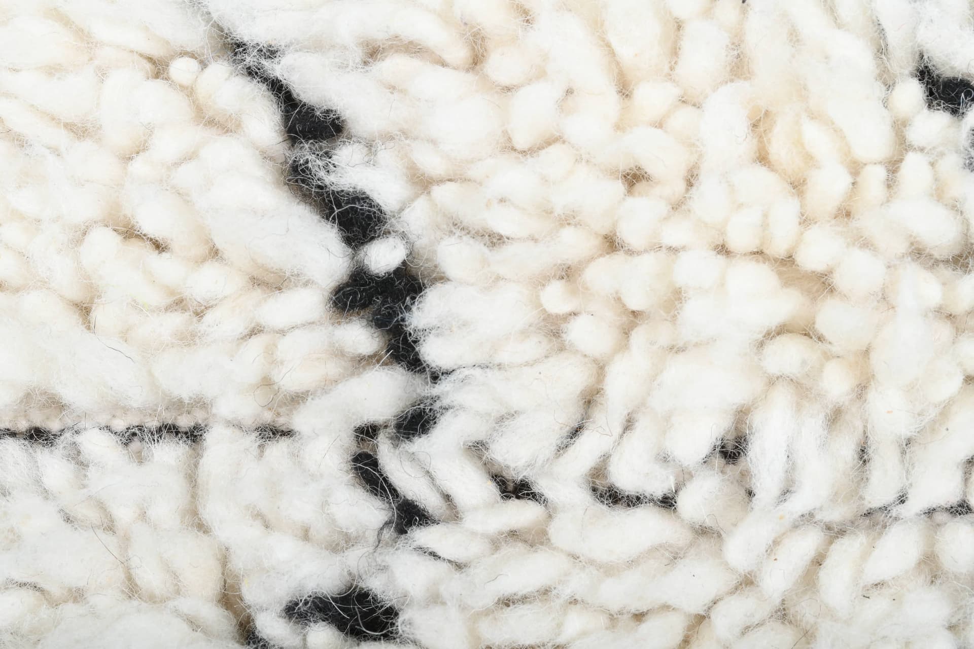 Ivory Chevron Beni Ourain Rug