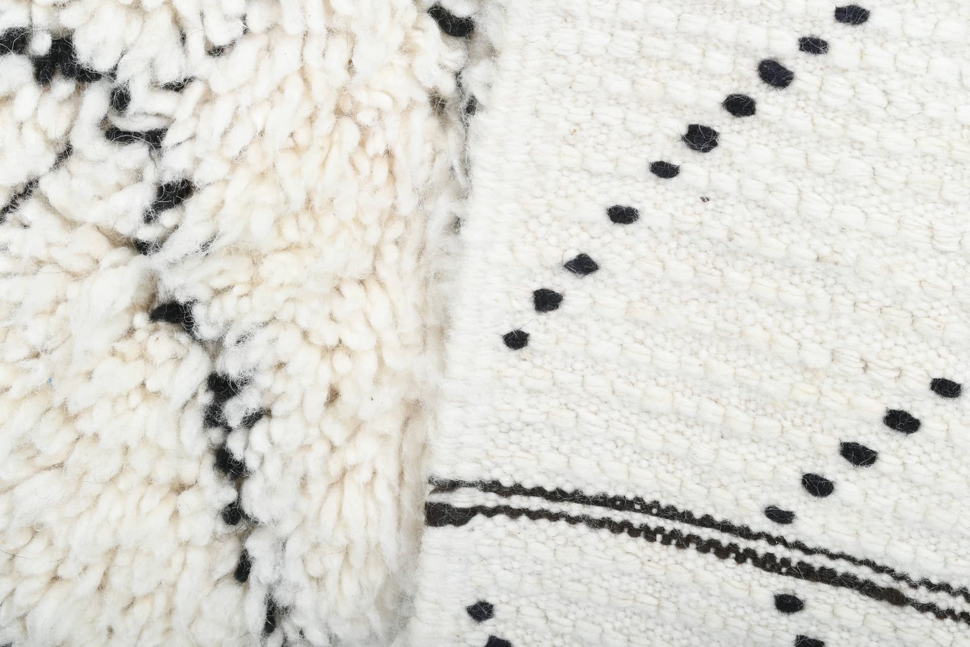Ivory Chevron Beni Ourain Rug