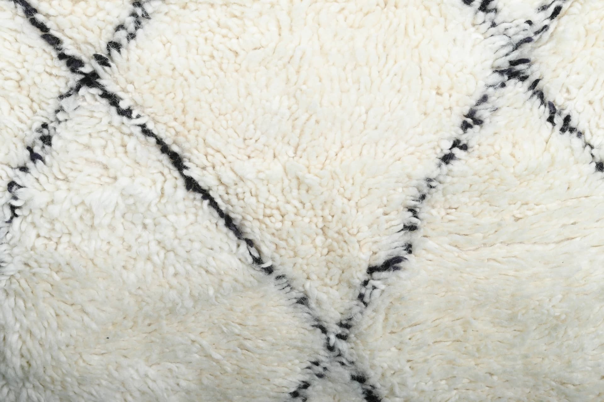 Black Diamond Beni Ourain Rug