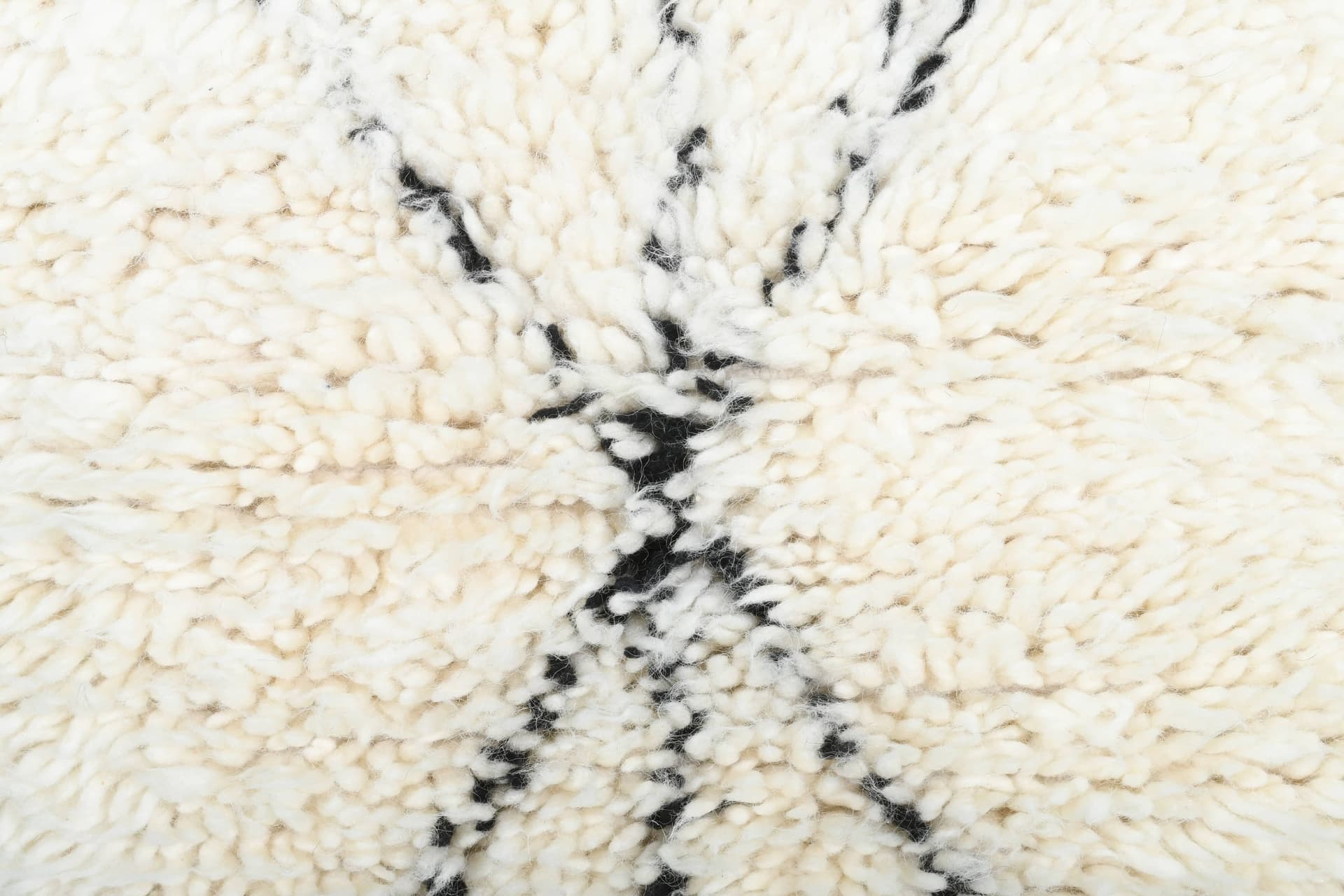 Ivory X-Line Beni Ourain Rug