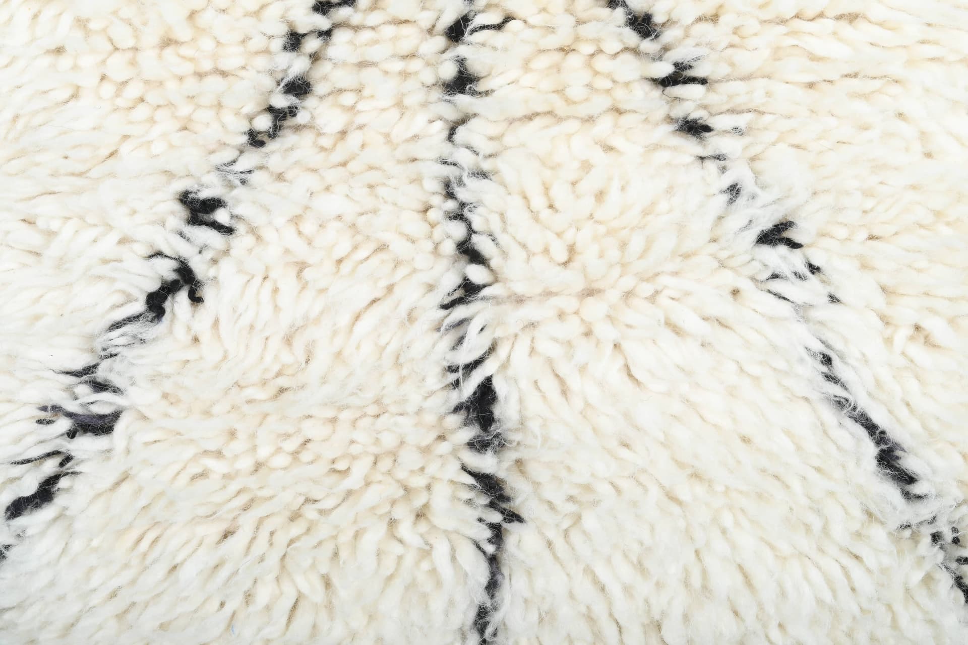 Ivory X-Line Beni Ourain Rug