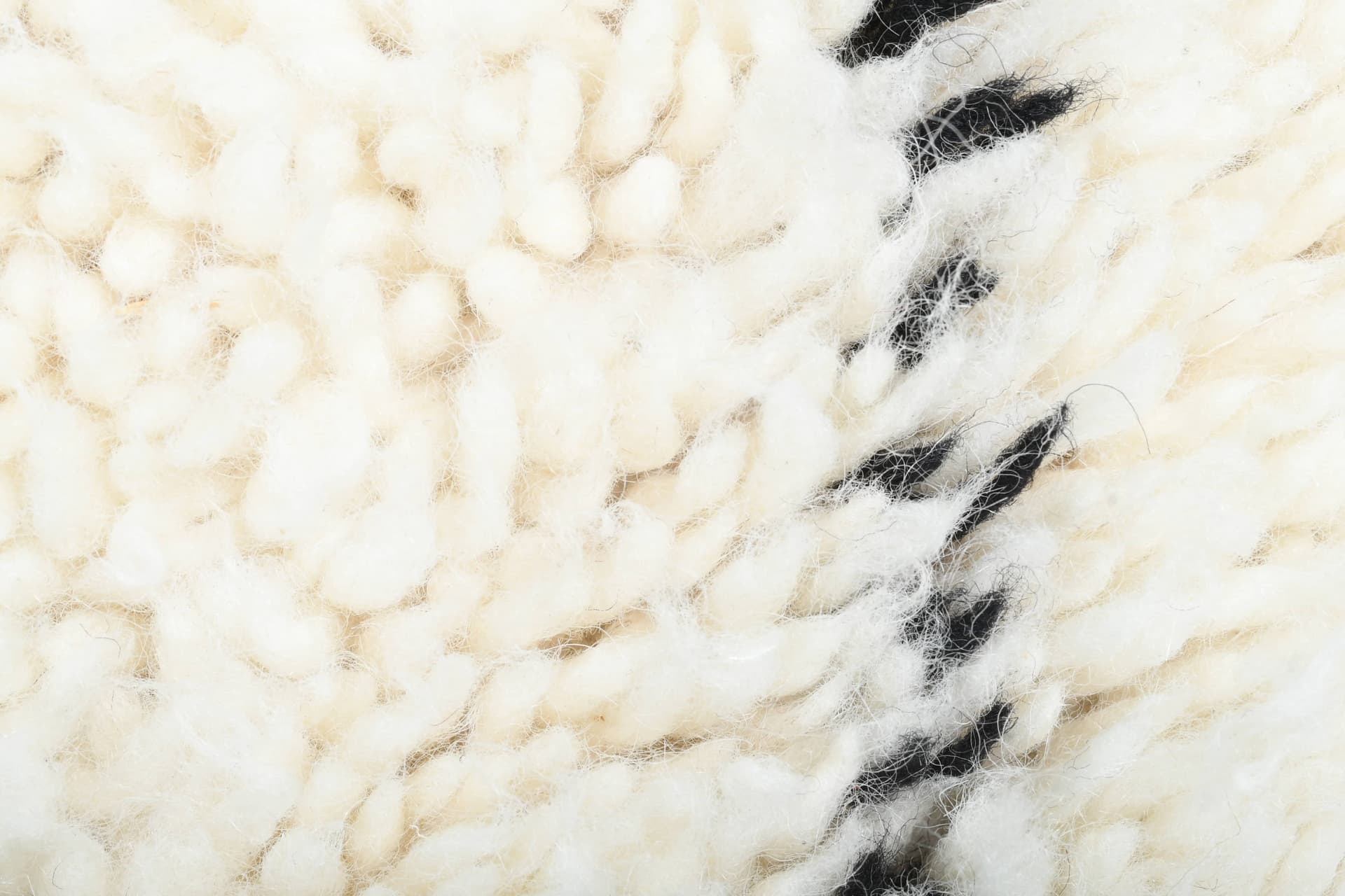 Ivory X-Line Beni Ourain Rug