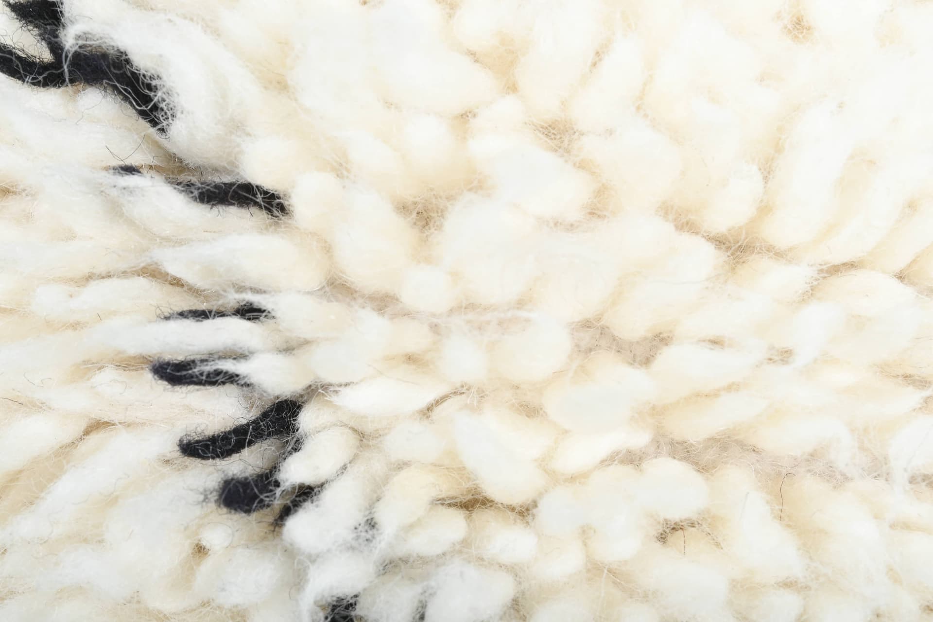 Ivory X-Line Beni Ourain Rug